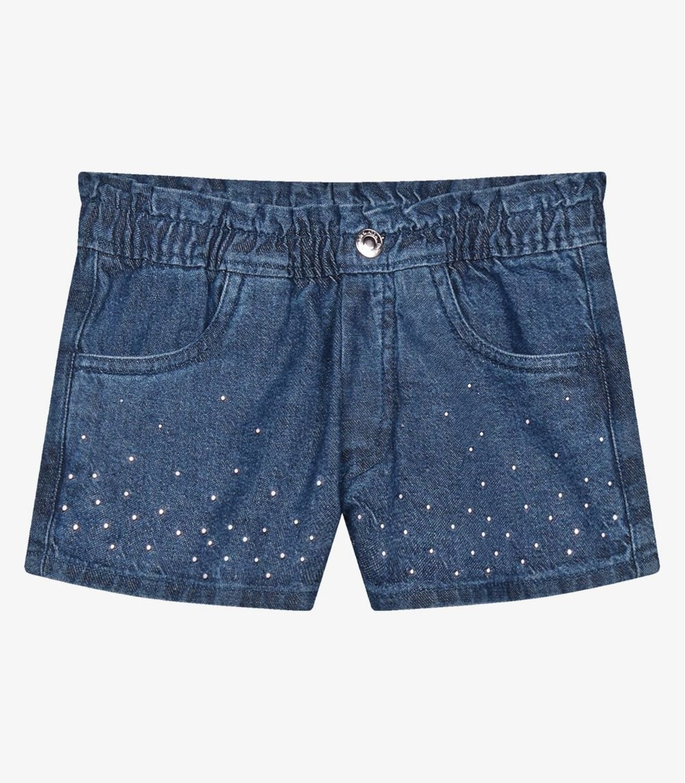 Infantil - Shorts Jeans Menina Trick Nick Azul