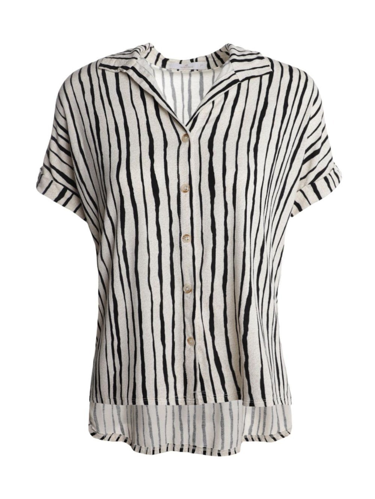 Vista 2 Camisa Crepe De Viscose Autentique Feminina PRETO unico Autentique unico