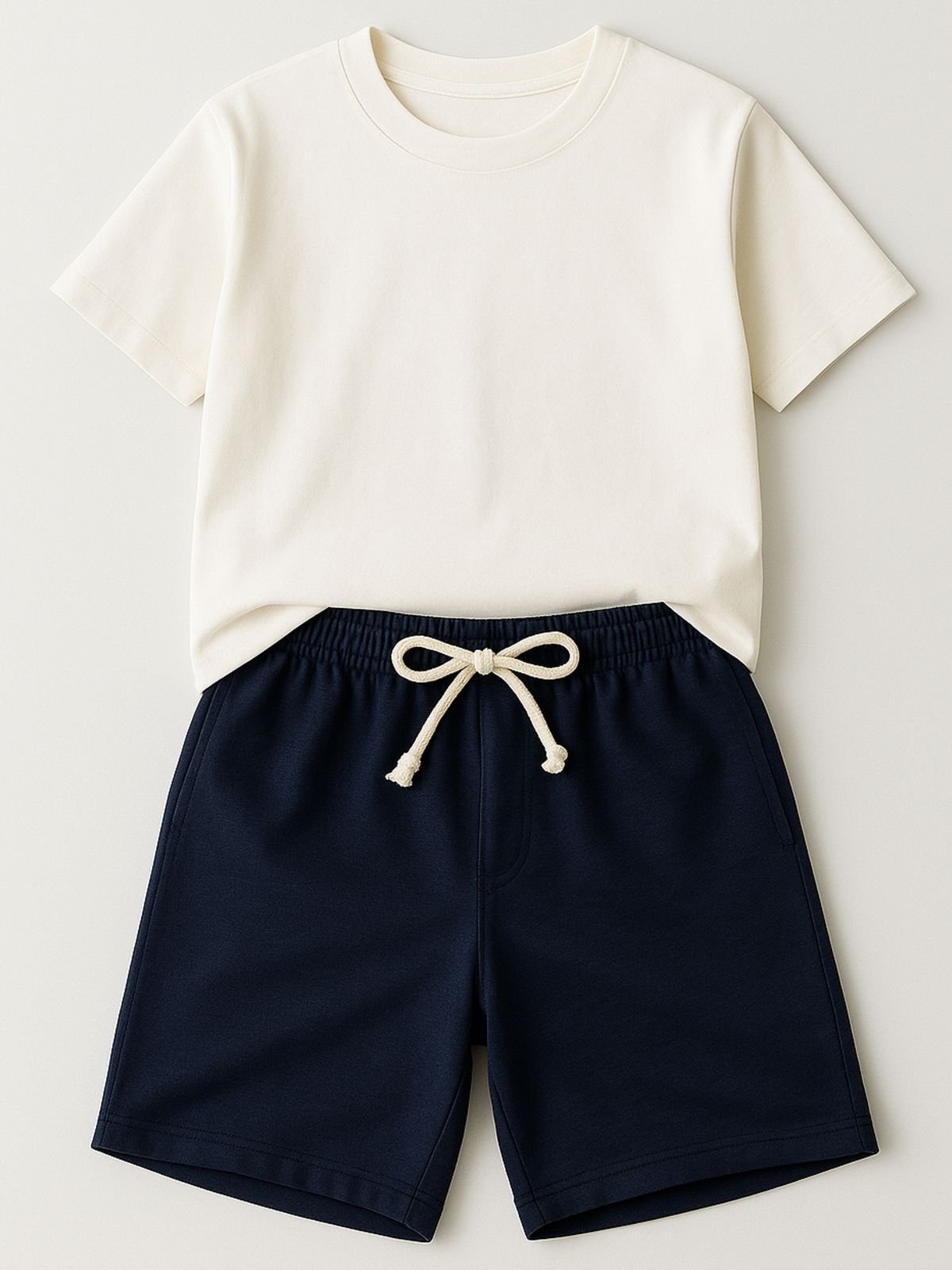 Infantil - Conjunto Masculino Básico branco