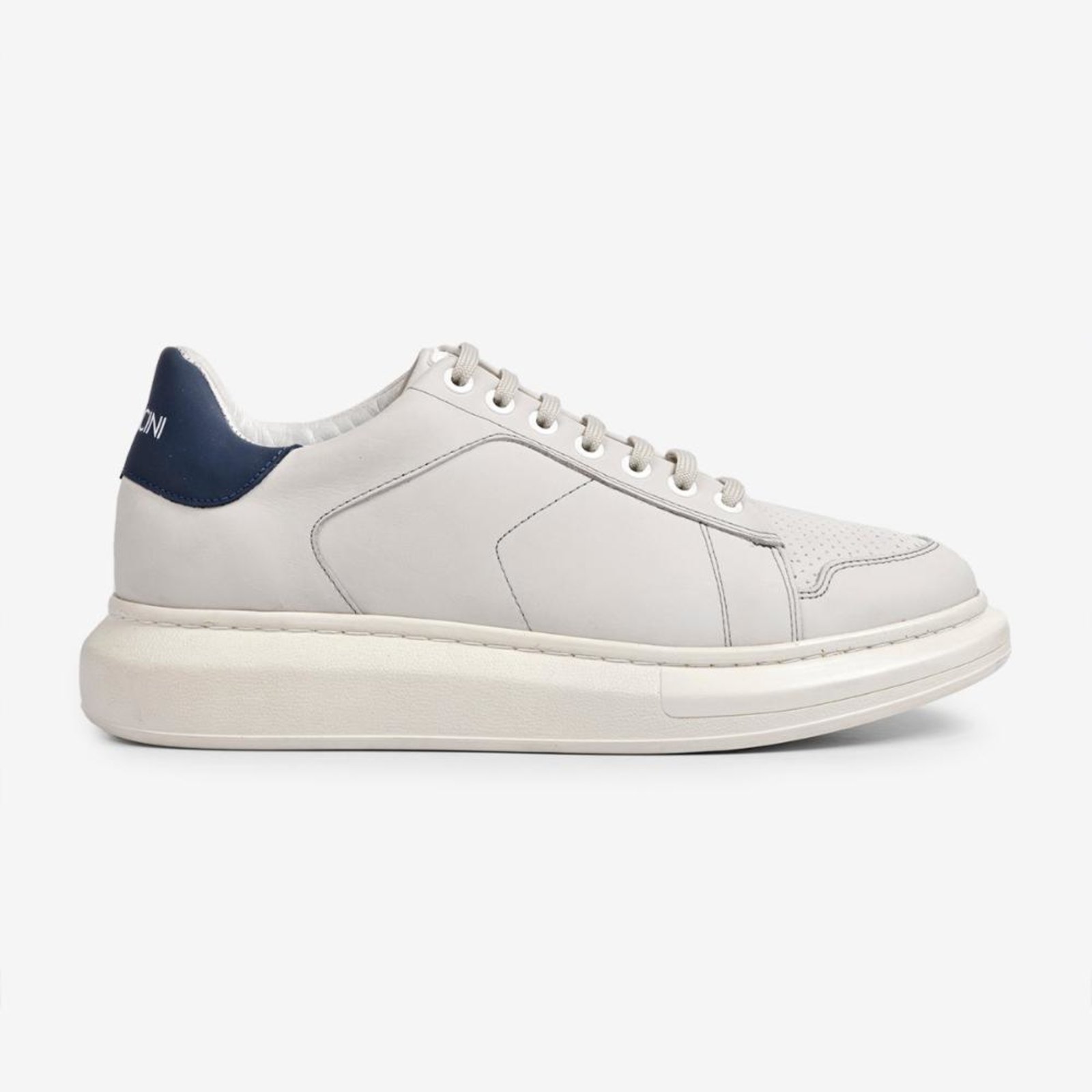 Tênis Couro Casual Ferracini Masculino Impulse 7613-570D Branco