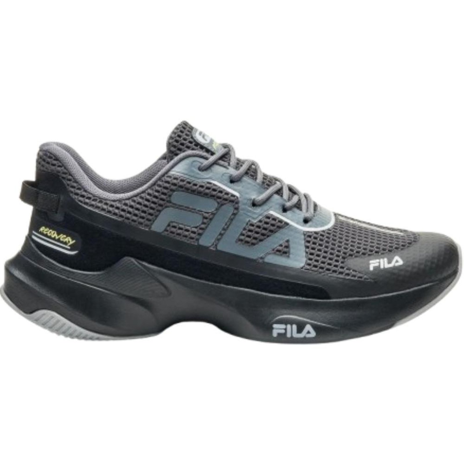 Tenis Fila Recovery Masculino-grafite Preto