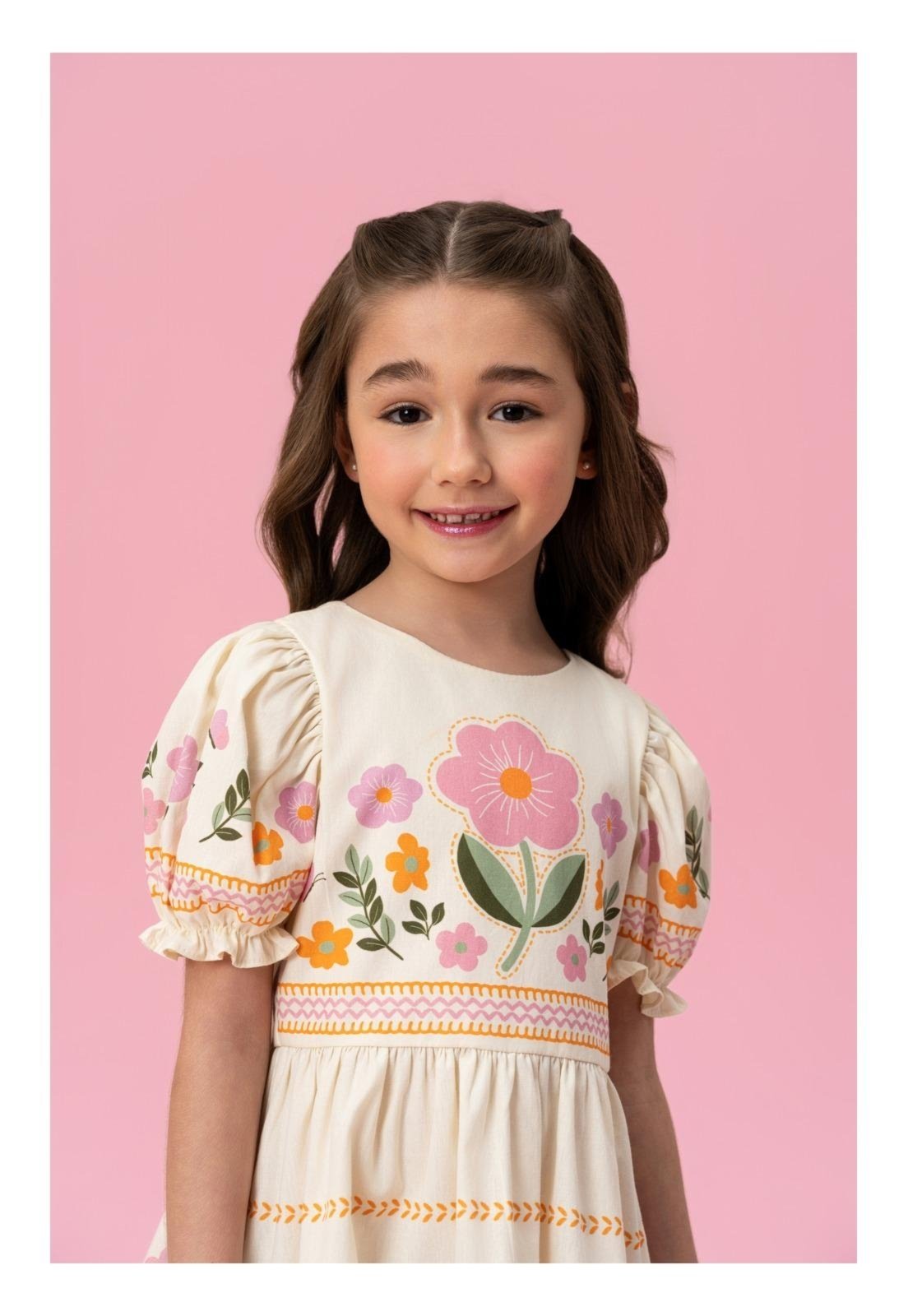 Infantil - Vestido Menina Estampado Mon Sucré 1 Unico