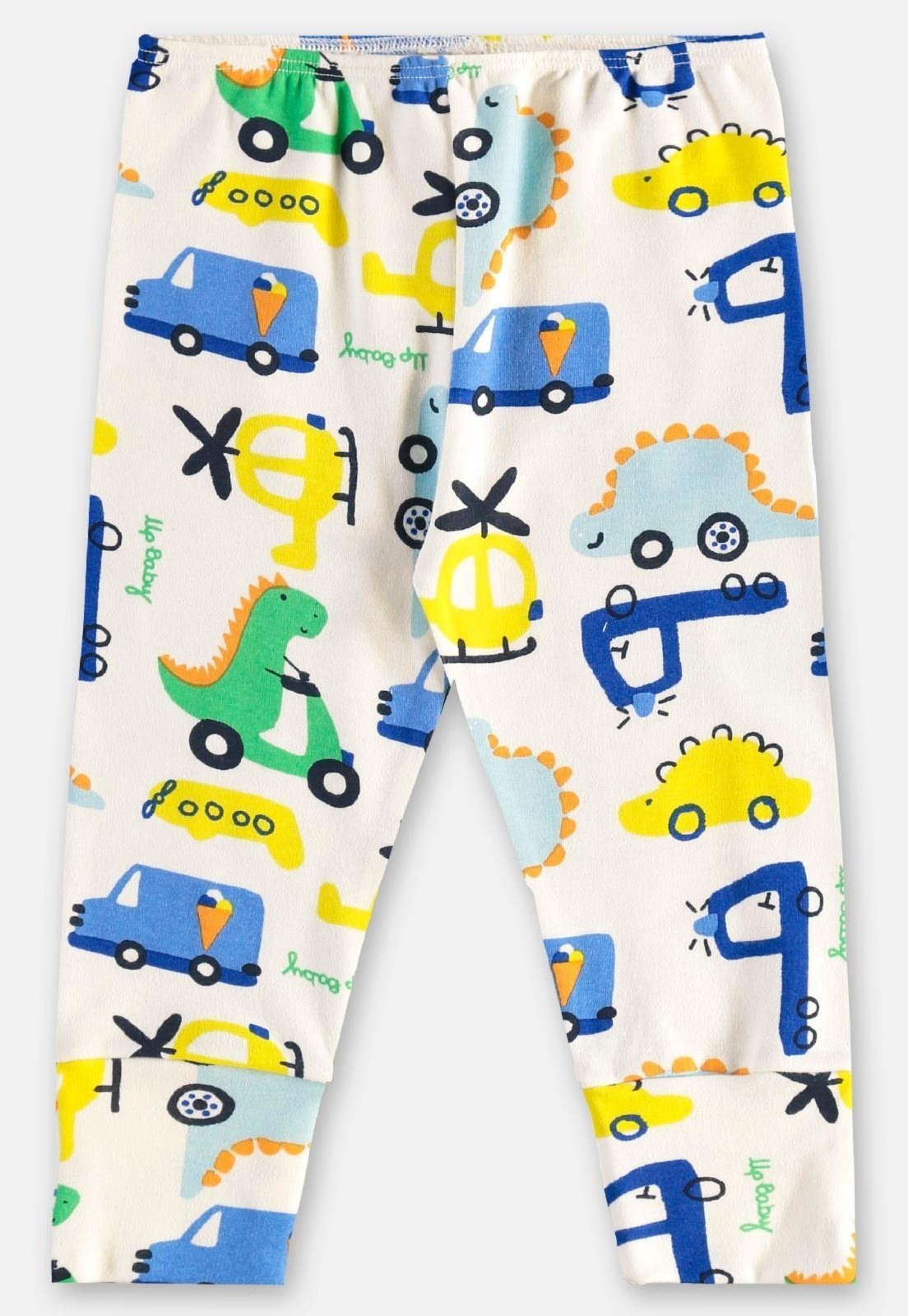 Vista 2 Infantil - Calça para Menino em Suedine Up Baby Off-White off-white white Up Baby off-white white