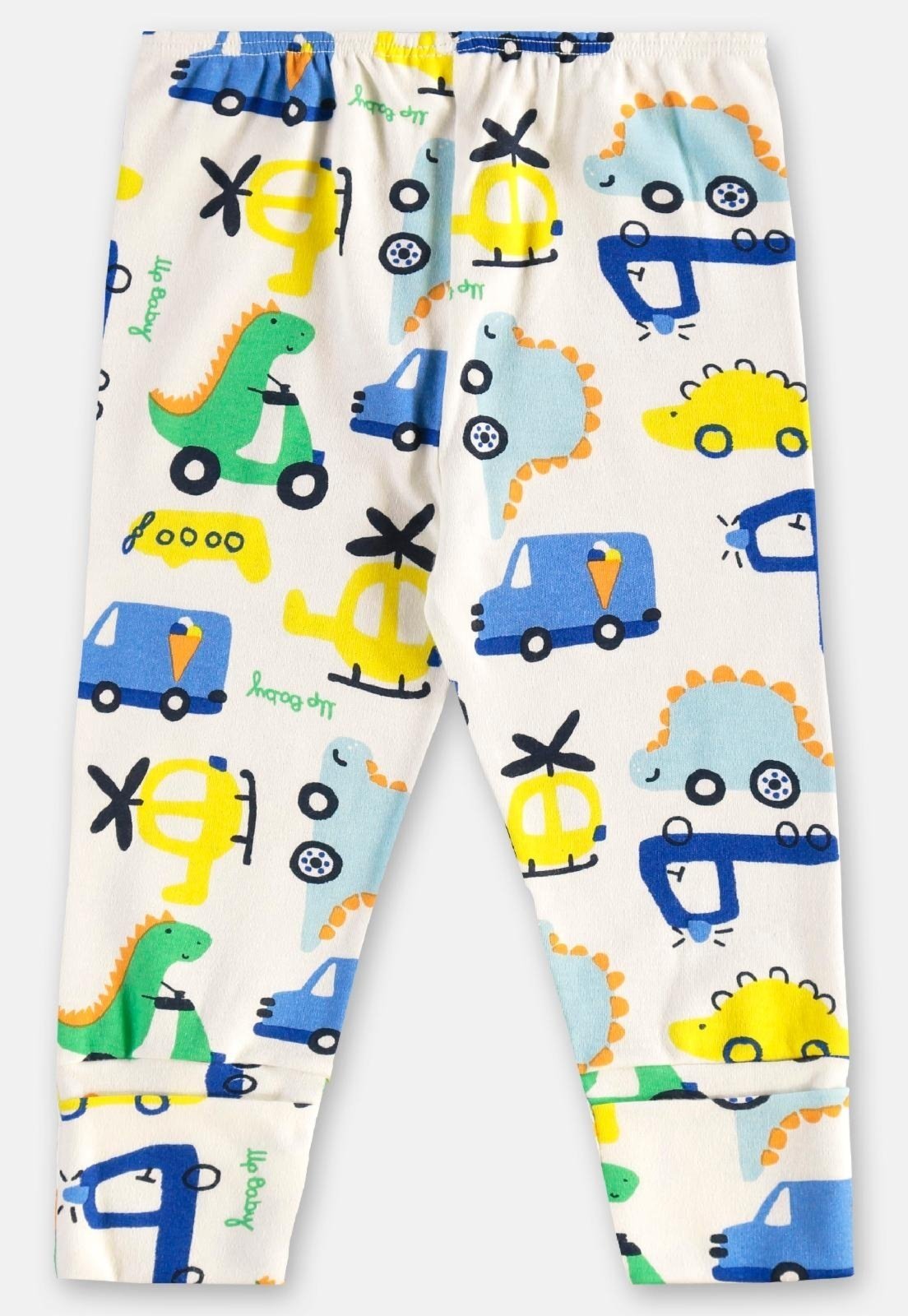Vista 3 Infantil - Calça para Menino em Suedine Up Baby Off-White off-white white Up Baby off-white white