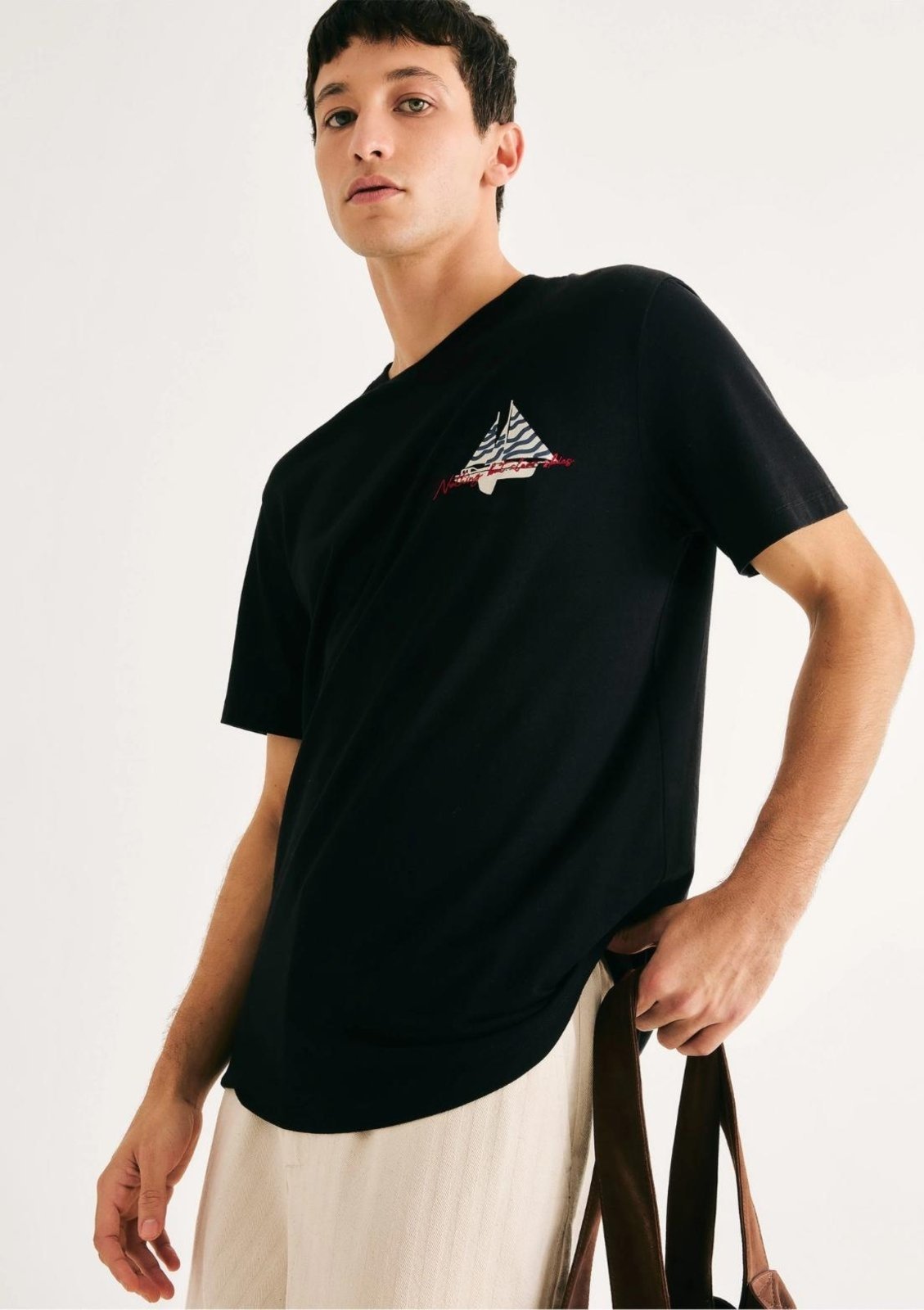 Camiseta Masculina Manga Curta Com Estampa