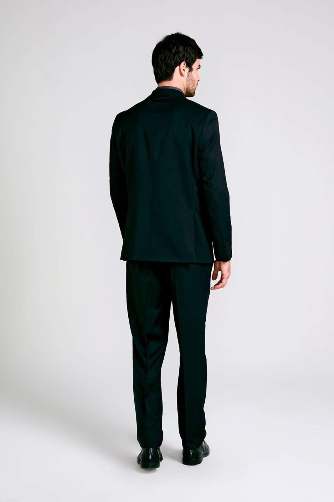 Vista 3 HIGHSTIL Terno Slim Fit PV Liso Chumbo cinza HIGHSTIL cinza