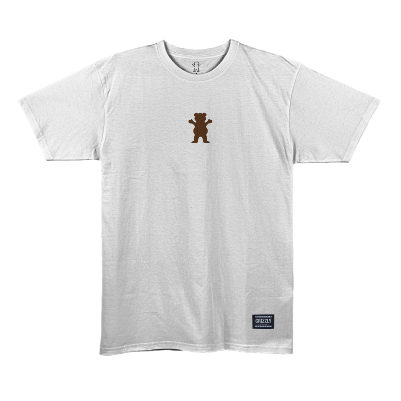 Camiseta Grizzly Back Script Logo Tee - WHITE