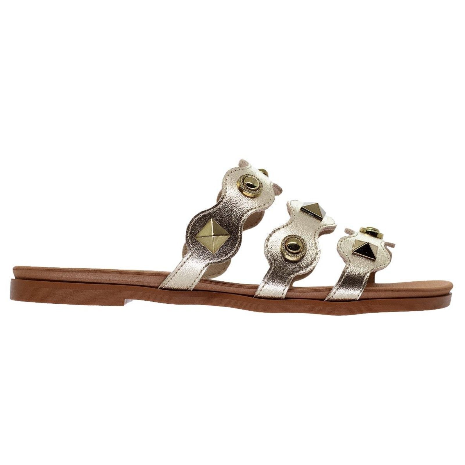 Rasteira Feminina Piccadilly 418092-1 Dourado