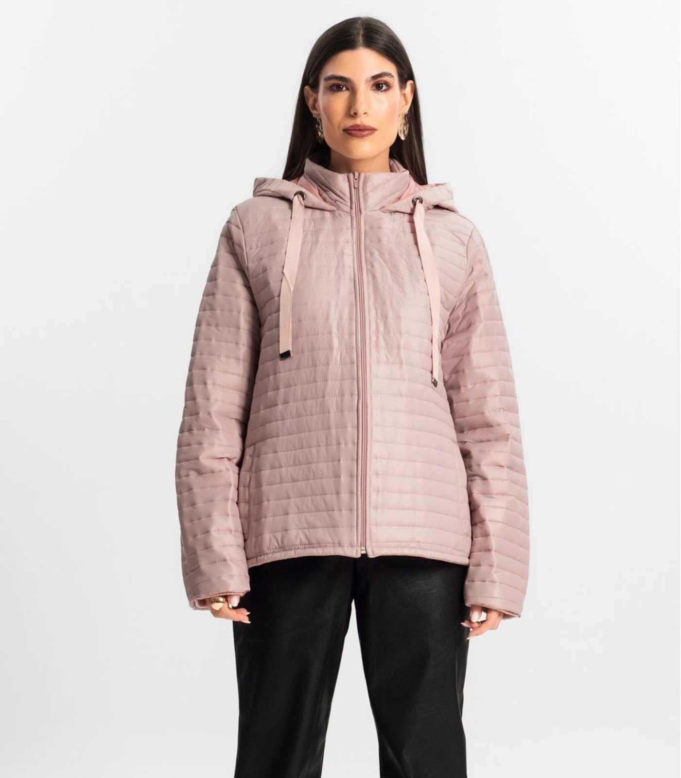 Jaqueta Feminina Com Capuz Endless Rosa