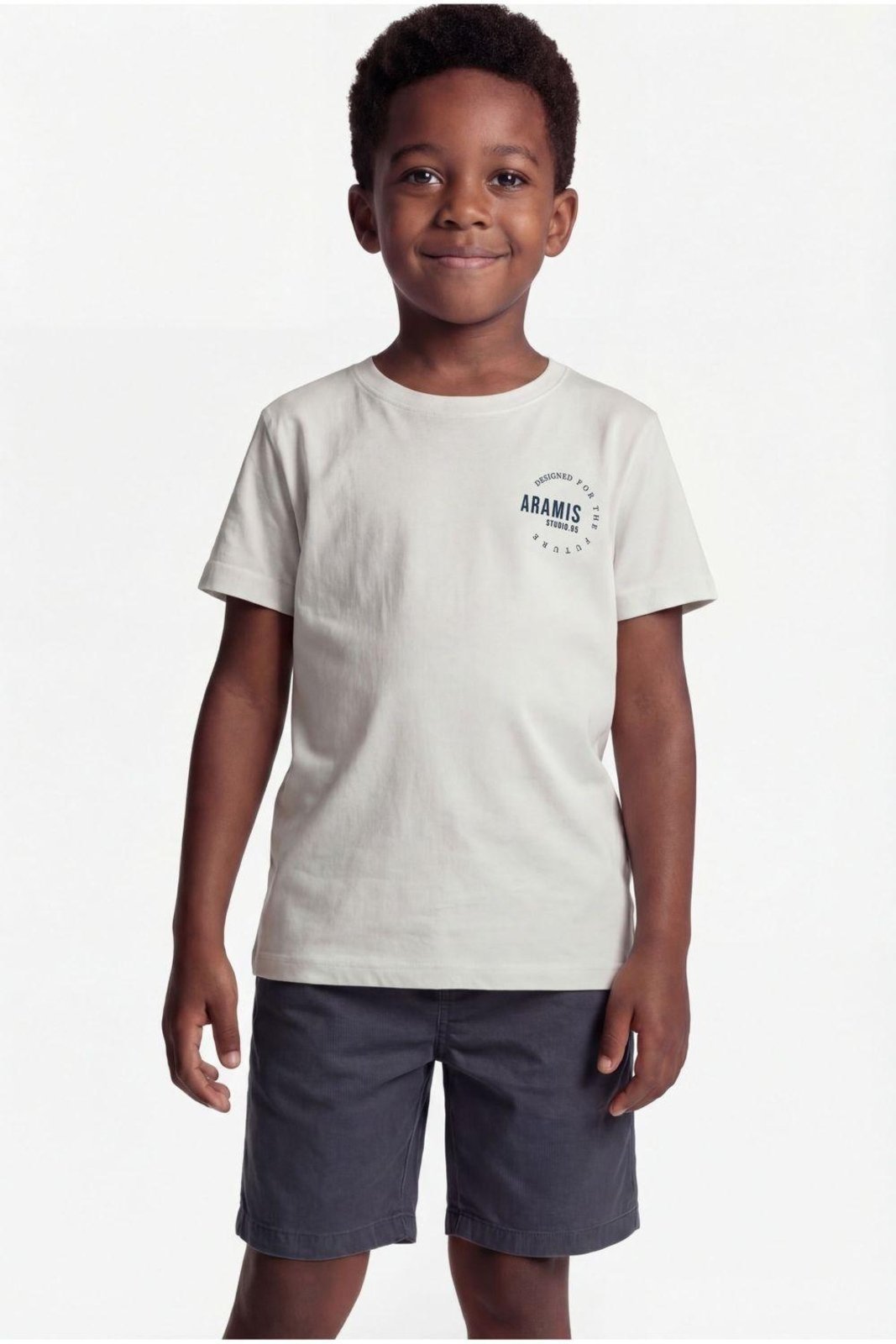 Infantil - Camiseta Aramis Manga Curta Estampa Circular
