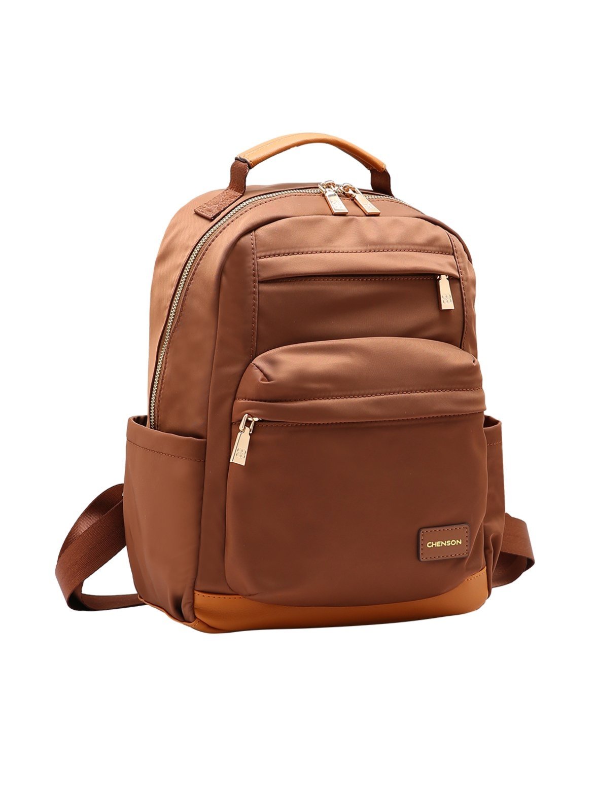 Mochila Feminina Chenson Notebook 12" Twill Nylon 8785338 Café"