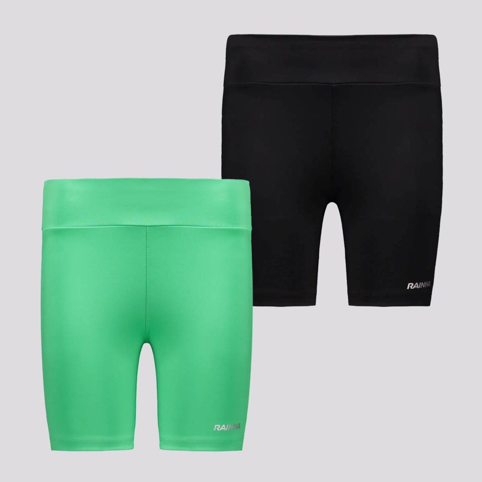 Kit 2 Bermudas Rainha Classic UV 50+ Joy Feminina Preta e Verde