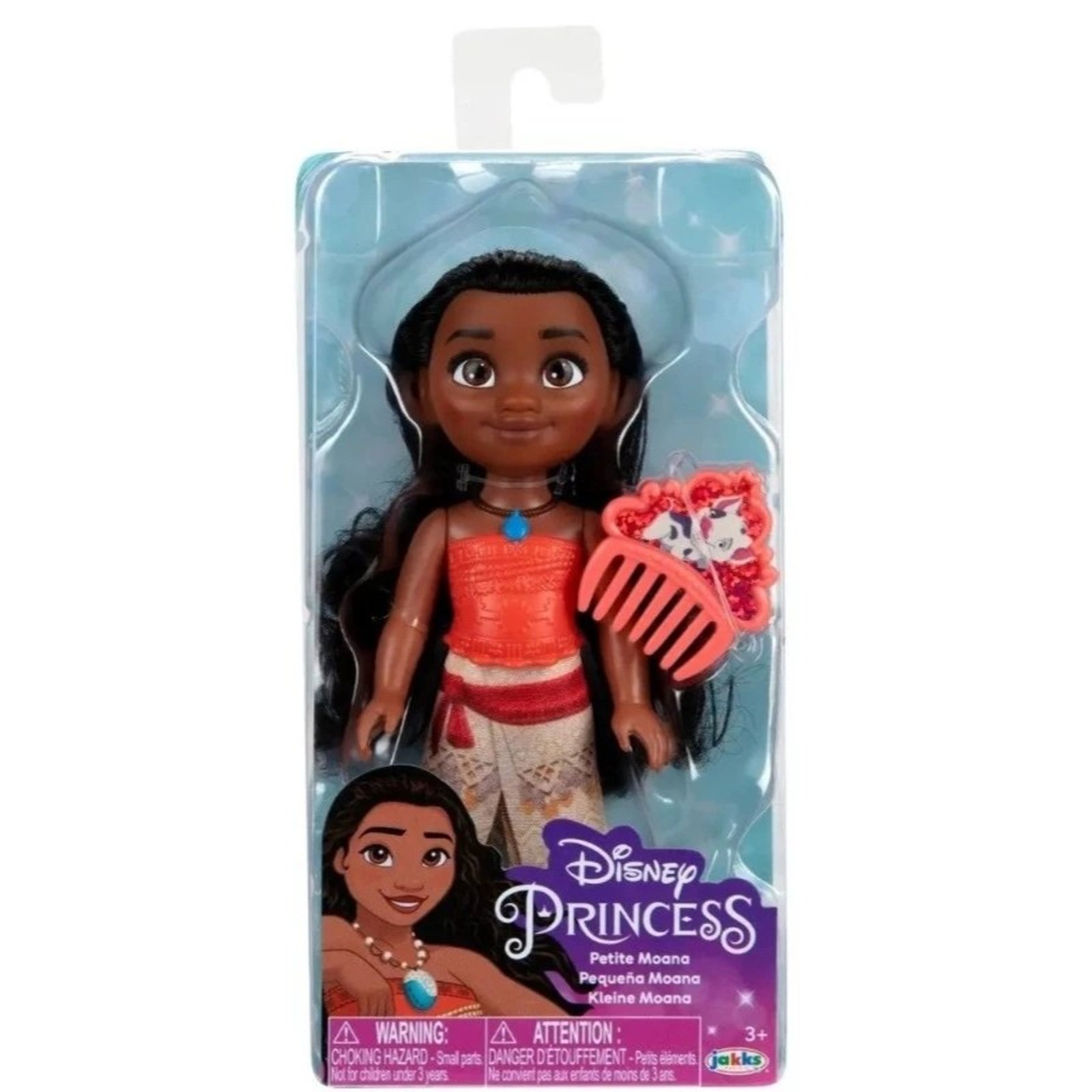 Infantil - Boneca Princesas Moana Articulada com pente Luxo Disney