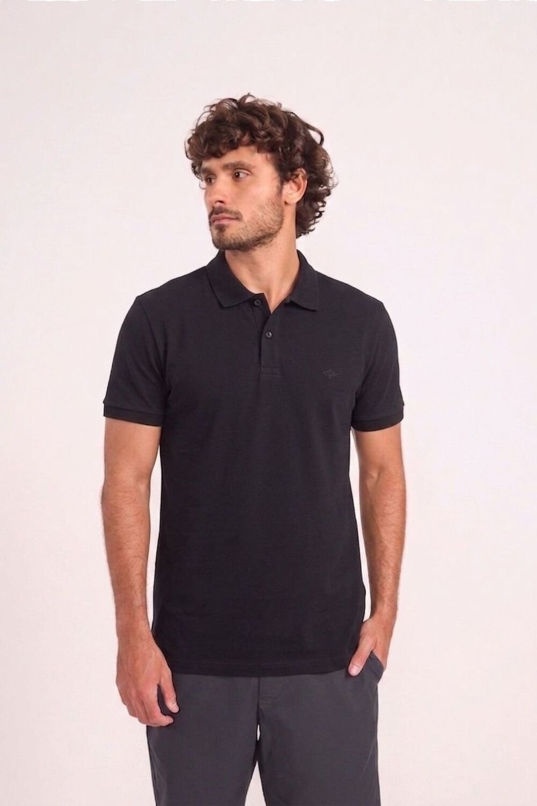 Polo Malha 1 Masculino Triton Preto