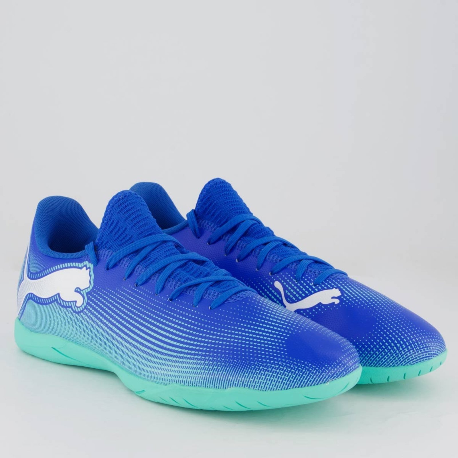 Vista 3 Chuteira Puma Future 7 Play IT Futsal azul Puma azul