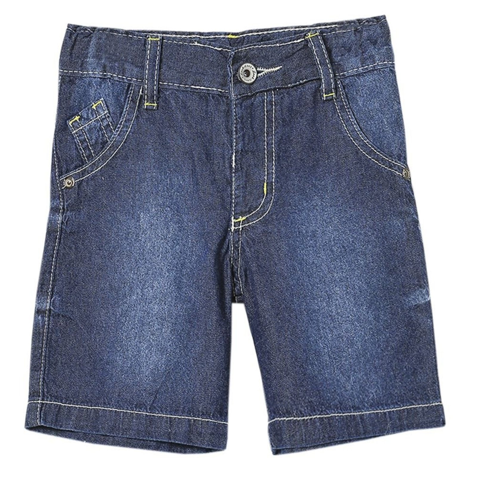 Infantil - Shorts Look Jeans Básico Jeans