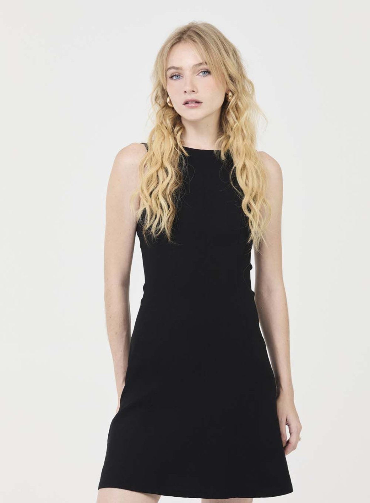 Vestido Godê Bengaline Colcci CLC Preto