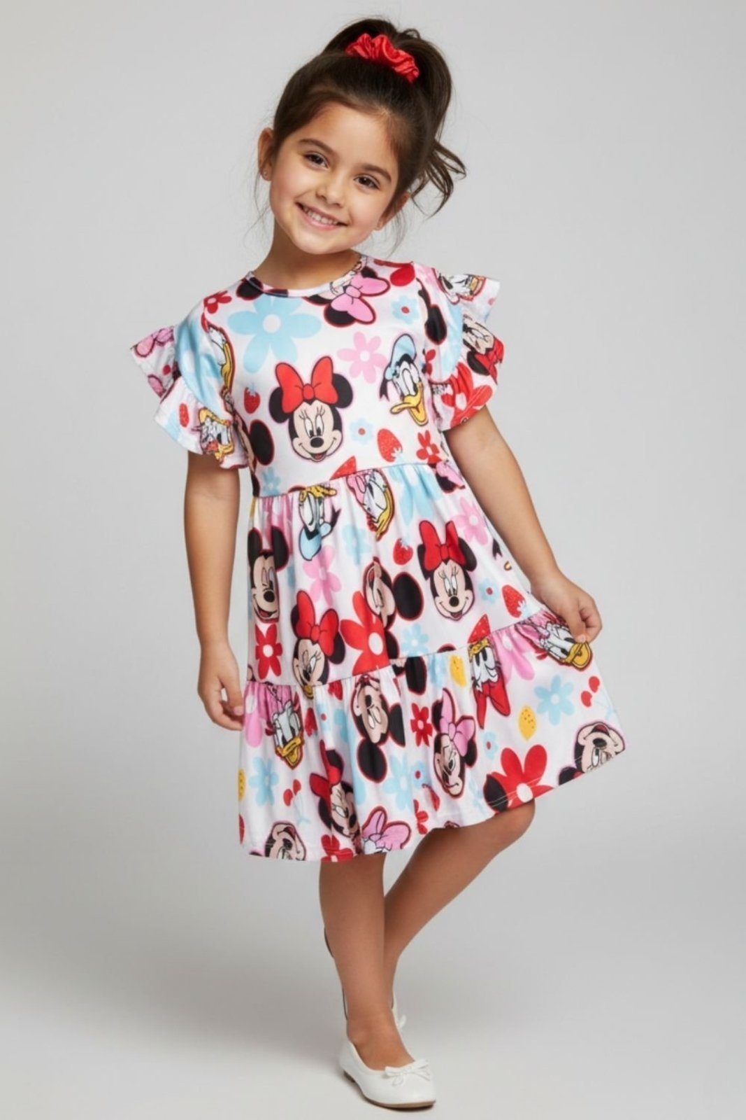 Infantil - Vestido Disney Feminino Mickey + Brinde