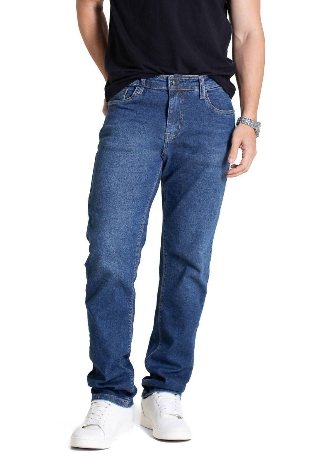 Calça Jeans Sawary Reta - 282403 - Azul - Sawary