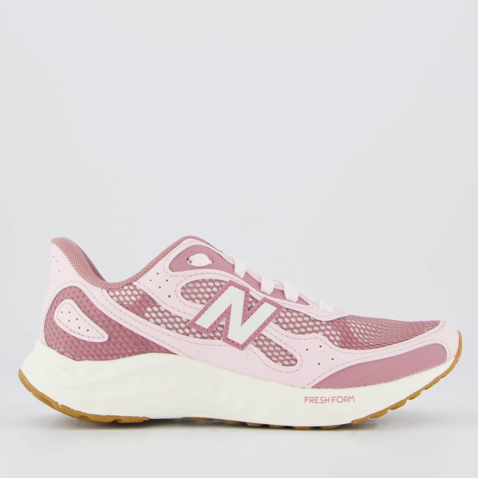 Vista 2 Tênis New Balance Fresh Foam Arishi V4 Feminino Claro rosa New Balance rosa