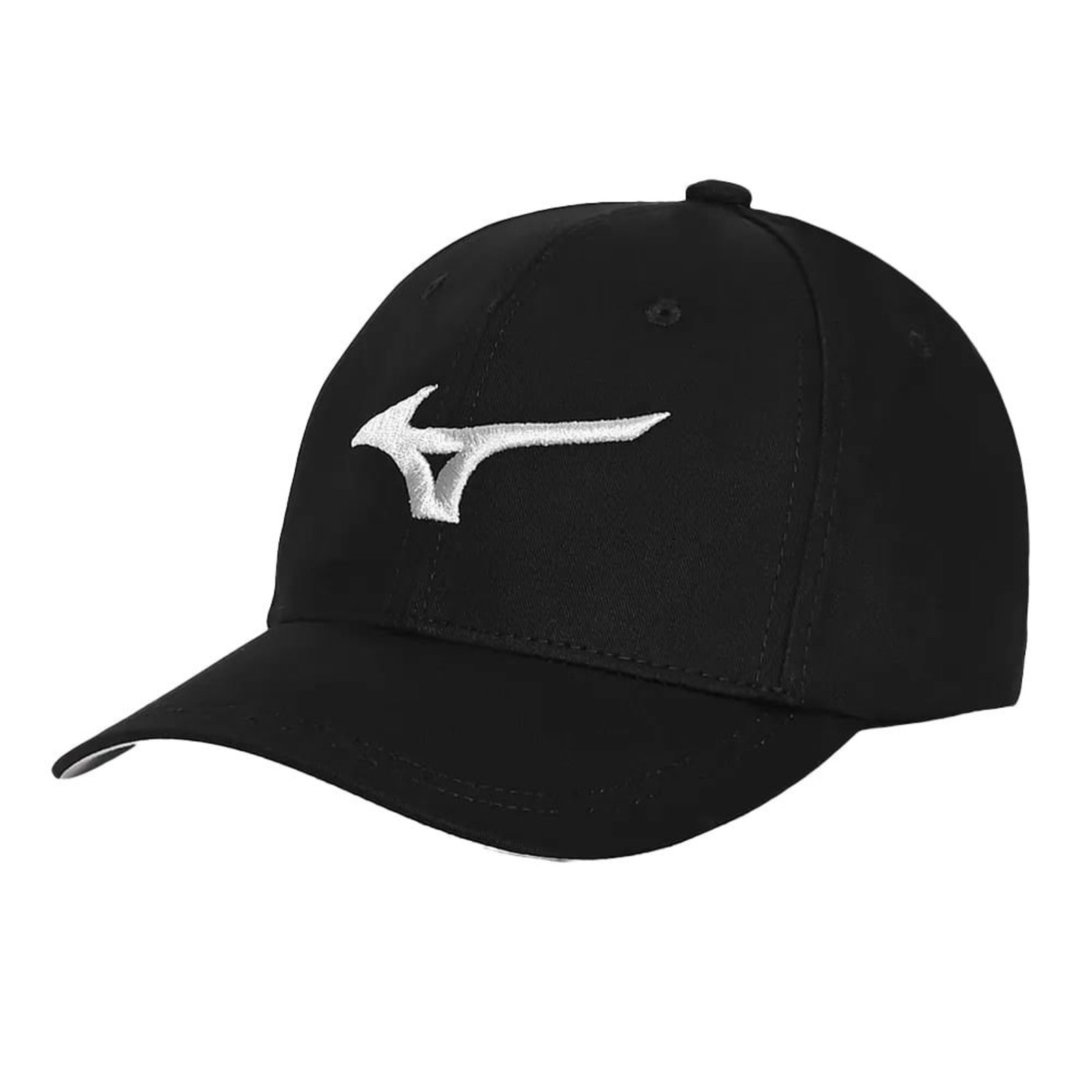 Vista 2 Boné Unissex Mizuno Prime Logo Preto Claro Mizuno cinza