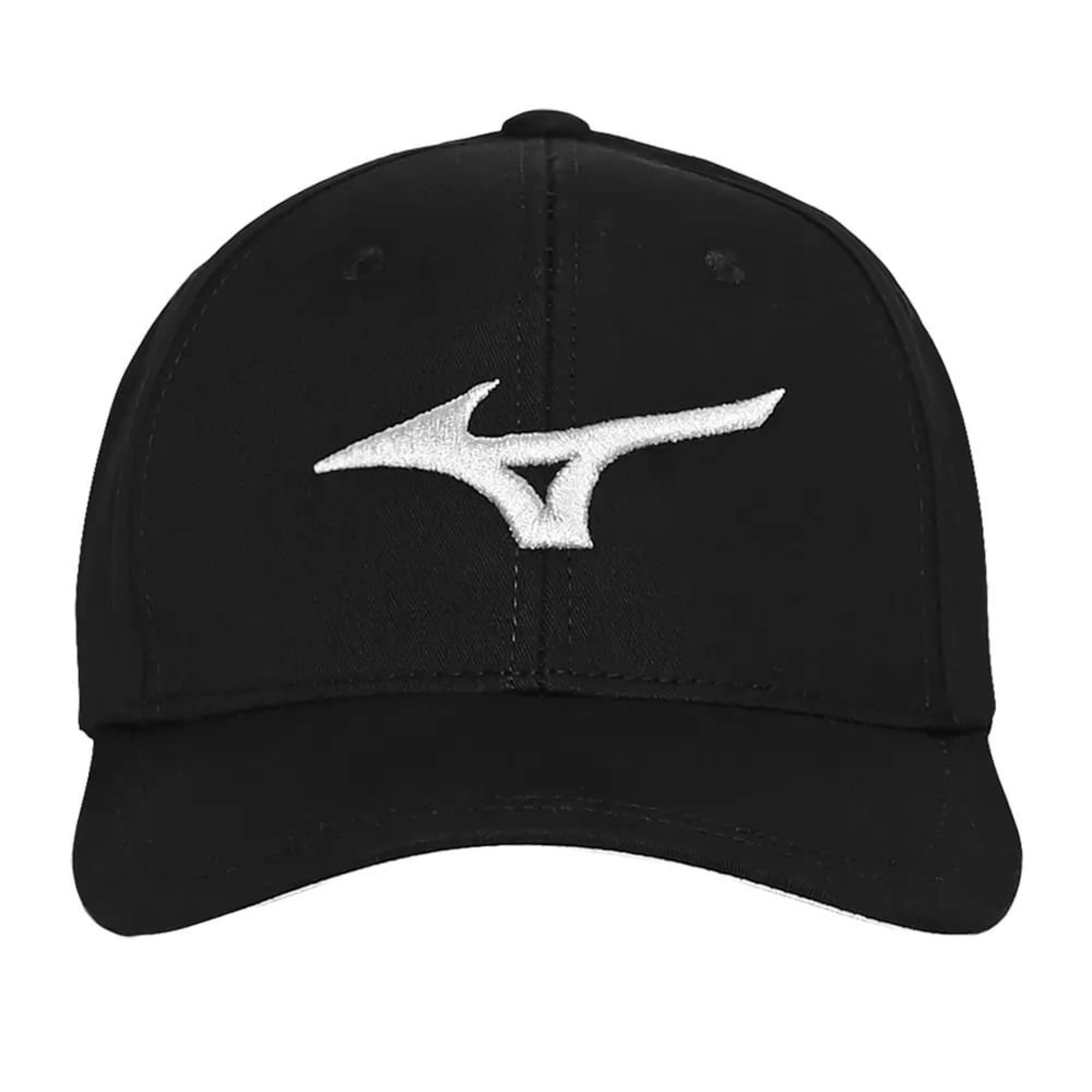 Vista 3 Boné Unissex Mizuno Prime Logo Preto Claro Mizuno cinza