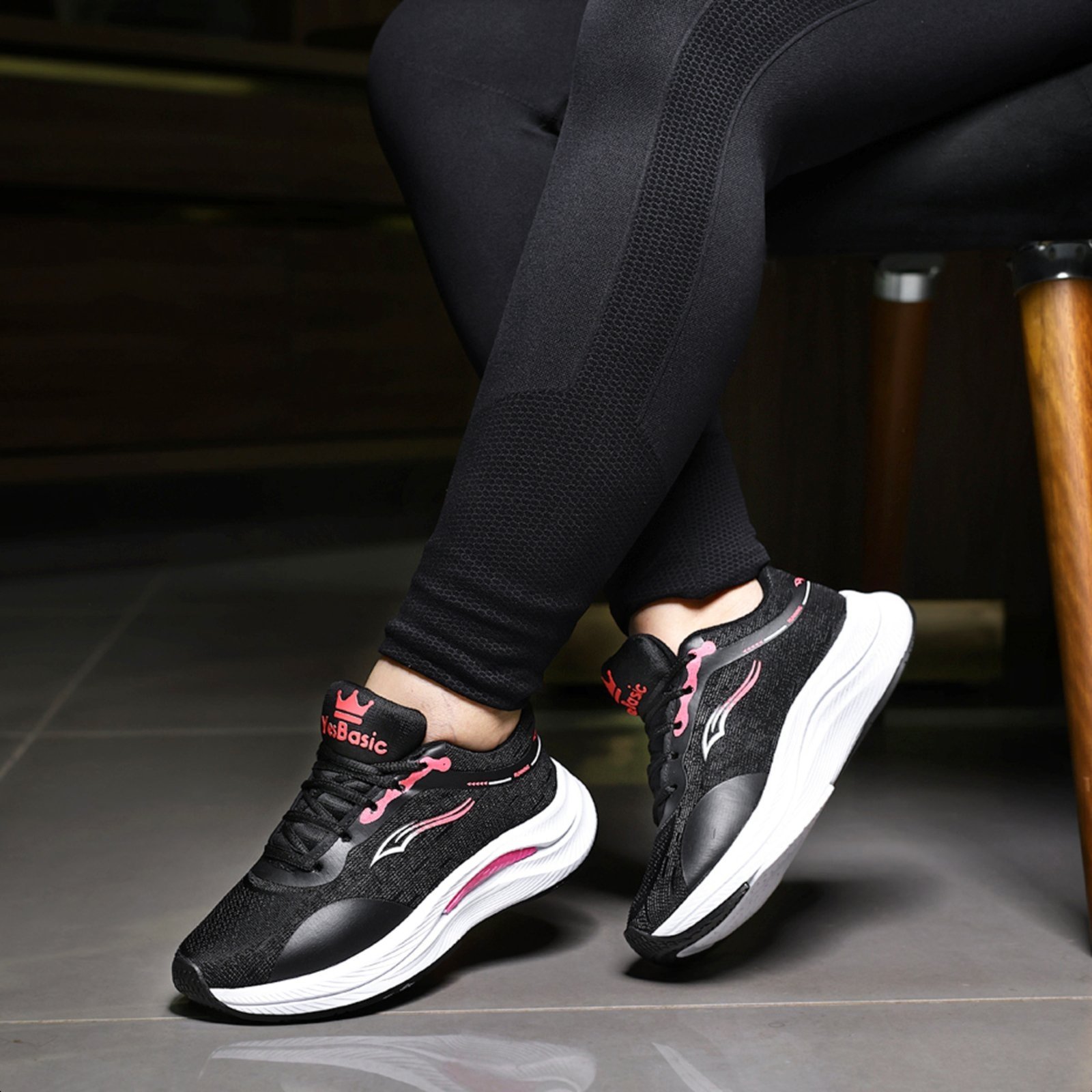 Vista 3 Tênis Academia Feminino Caminhada Leve Macio Yes Basic preto Yes Basic preto