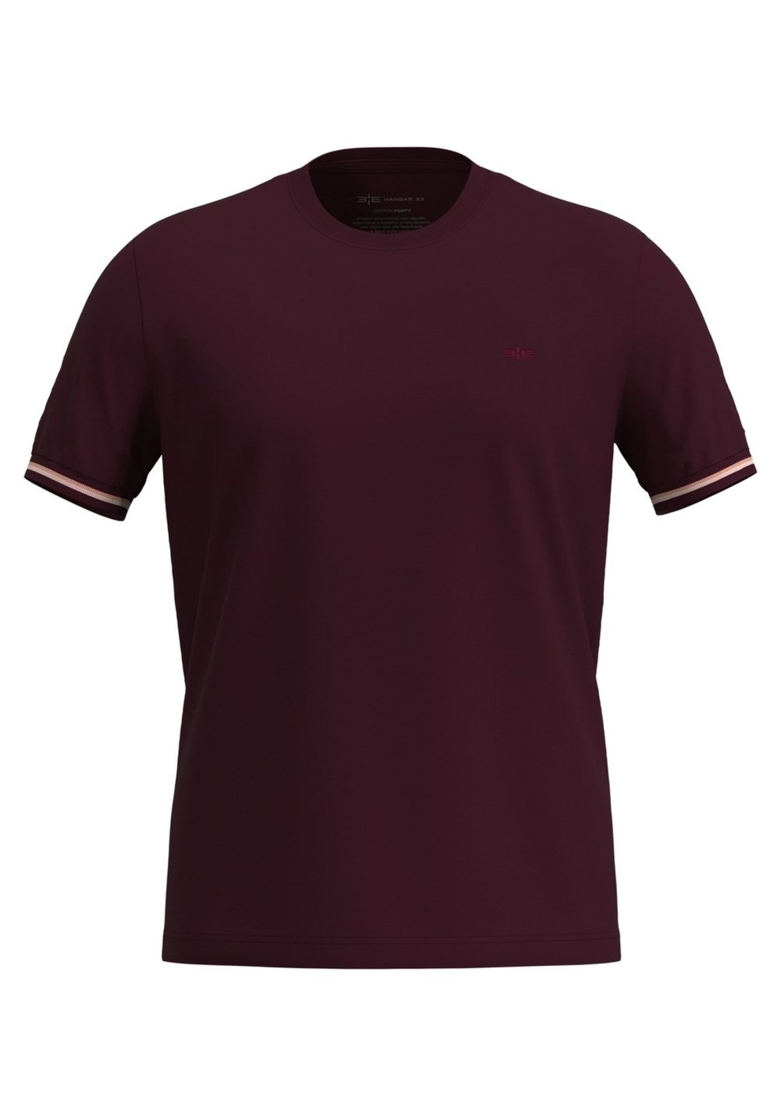 Camiseta De Mangas Curtas Em Malha Cotton