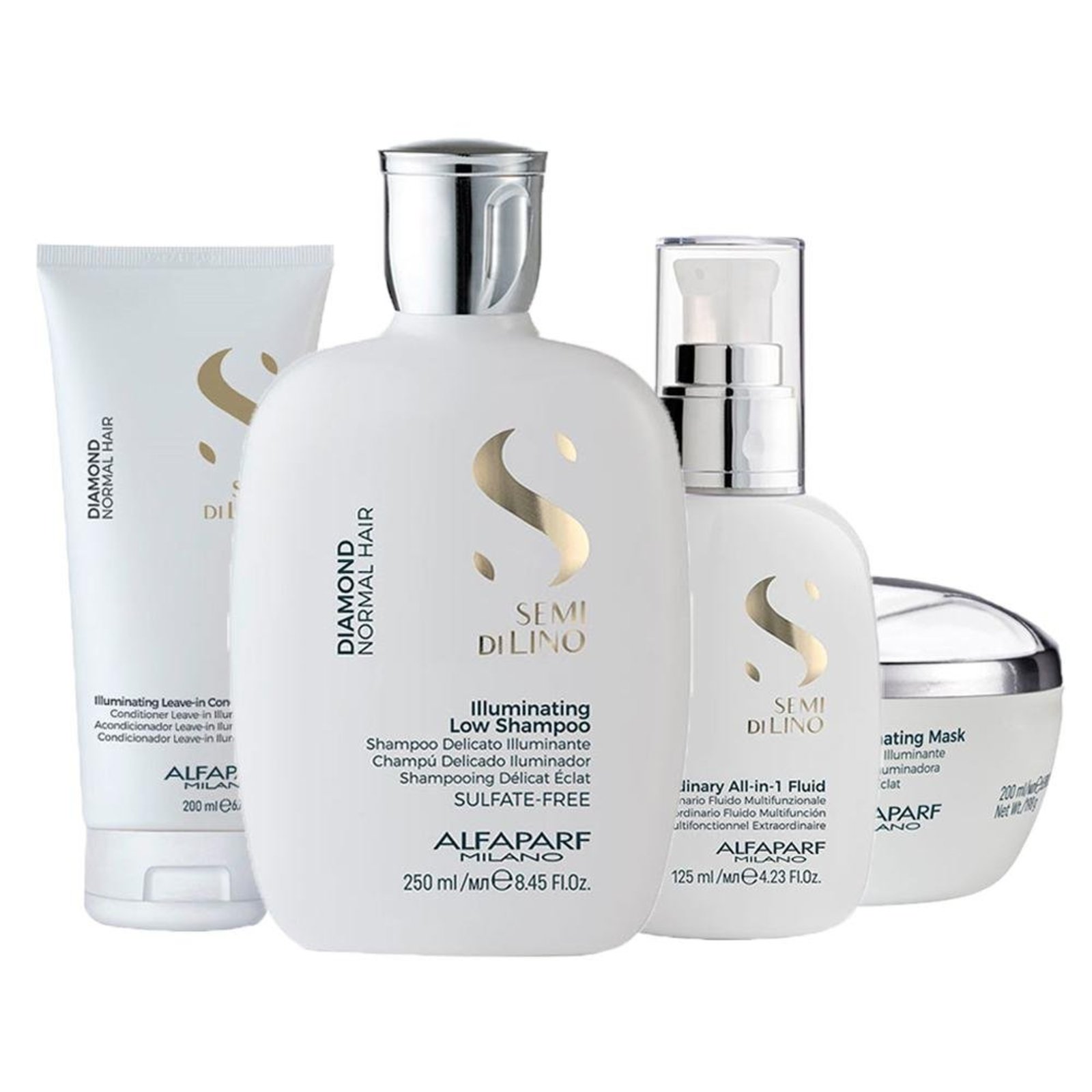 Alfaparf Semi Di Lino Diamond - 4 Produtos