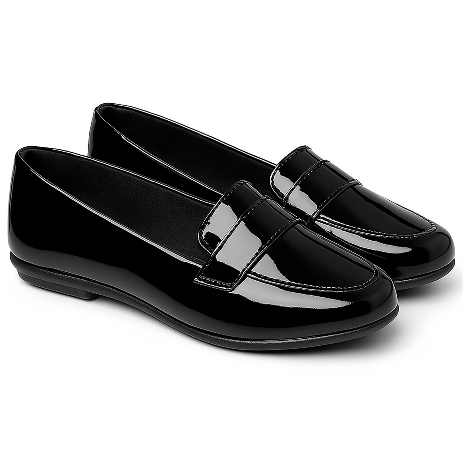 Infantil – Sapato Mocassim Preto Feminino Juvenil Menina Pepite