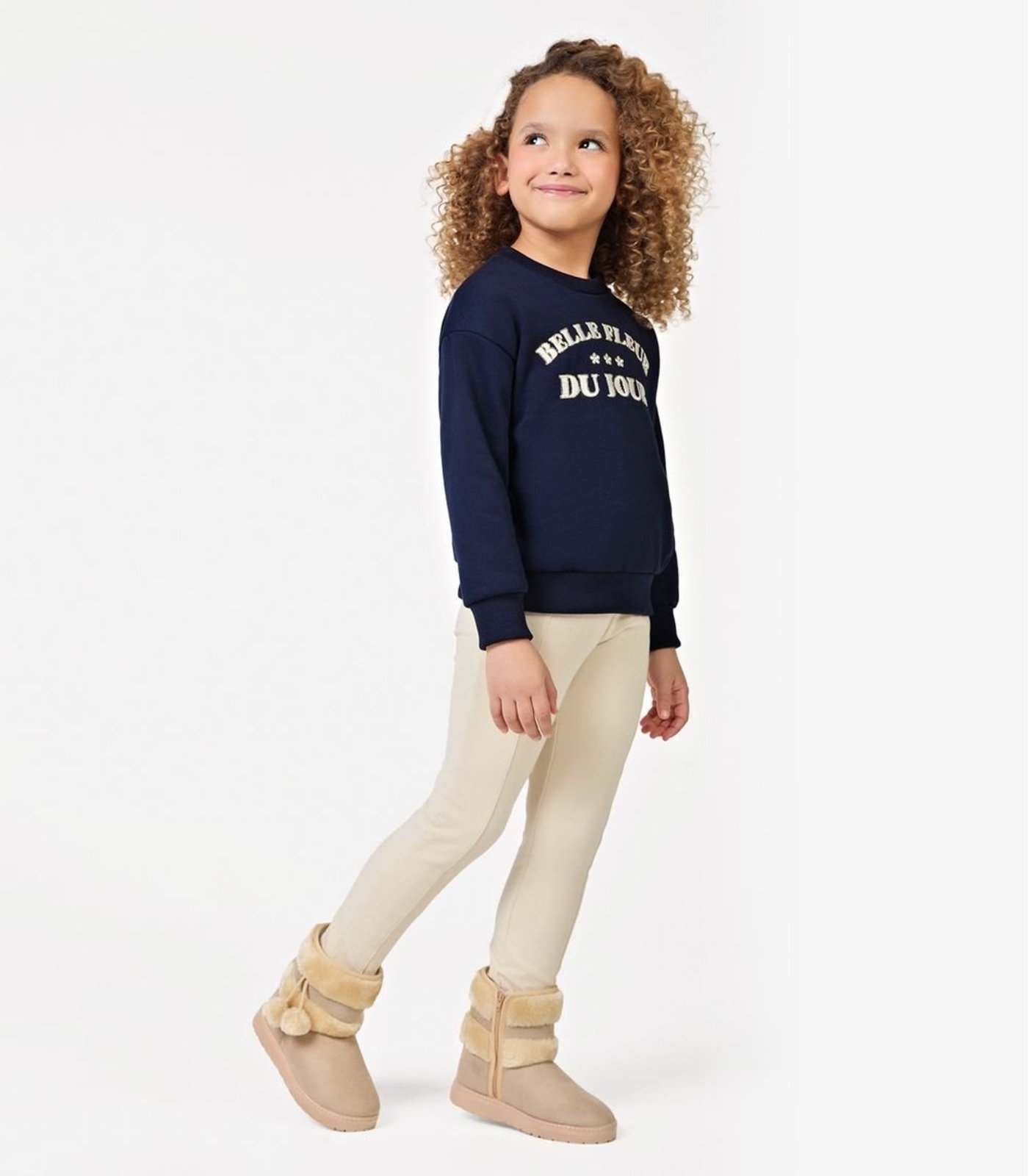 Infantil - Conjunto Blusão com Legging Menina Trick Nick Azul