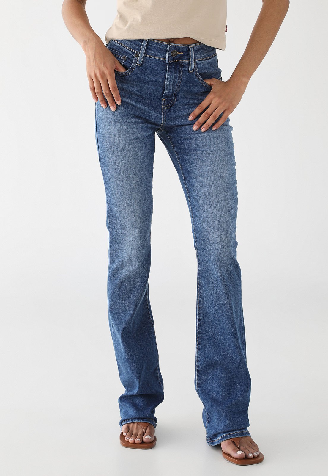 Calça Jeans Feminina Levi's 725 High Rise Bootcut Azul