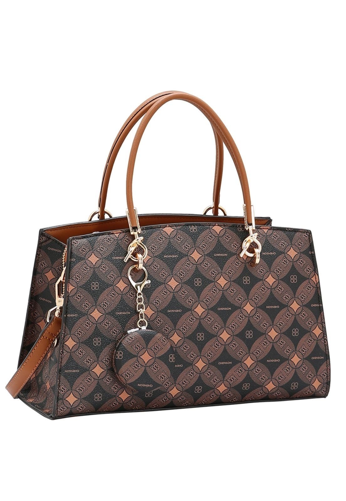 Bolsa Feminina Chenson Monograma Contemporâneo 3485376 Café