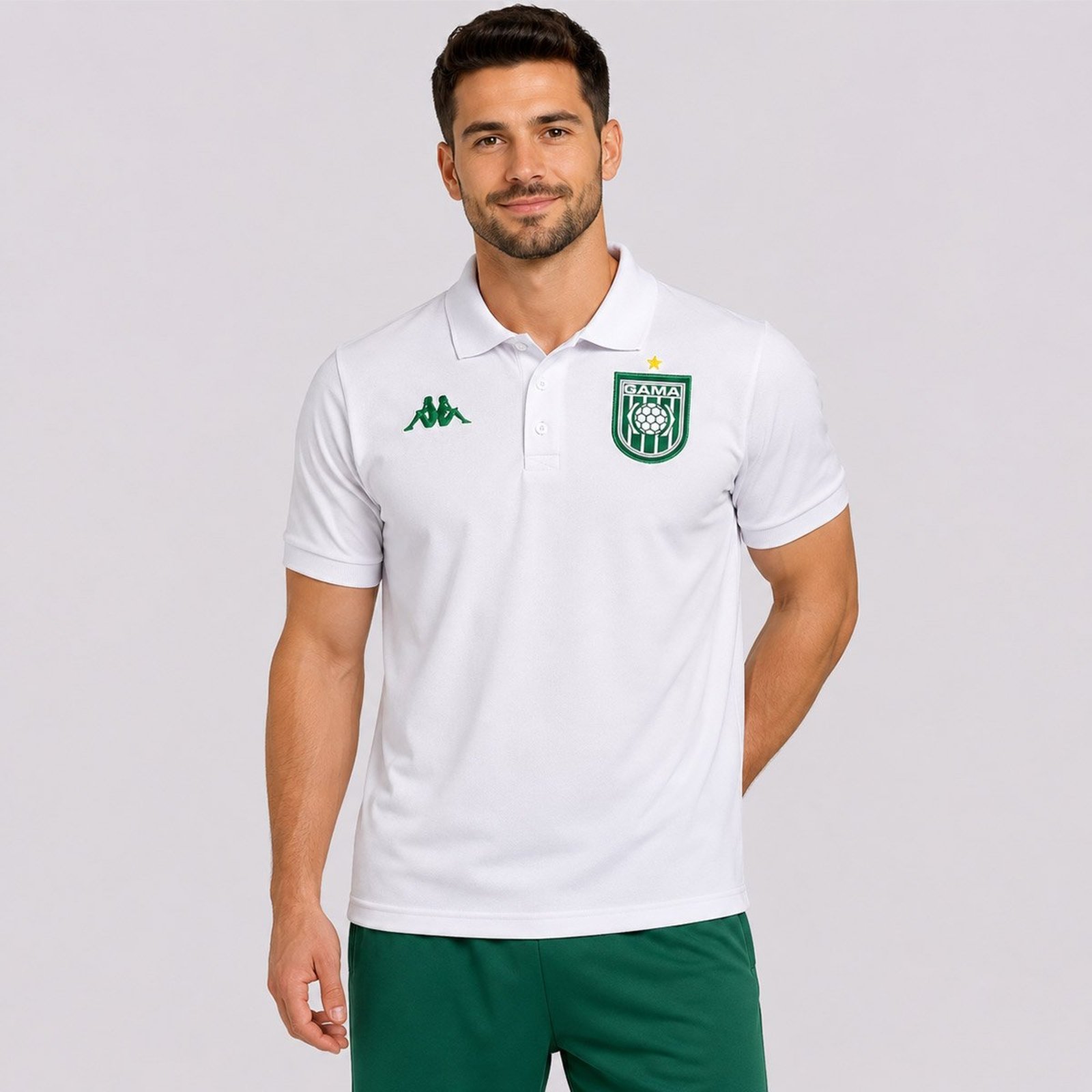 Polo Kappa Gama Piquet 2026 Branca