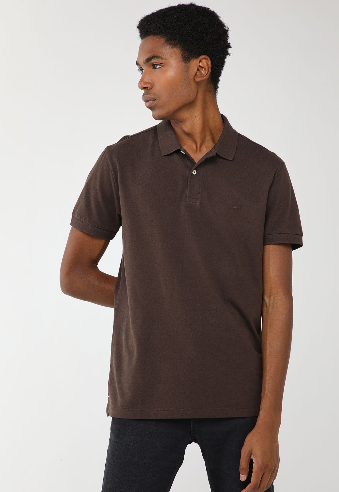 Polo Masculina Aramis Marrom Escuro
