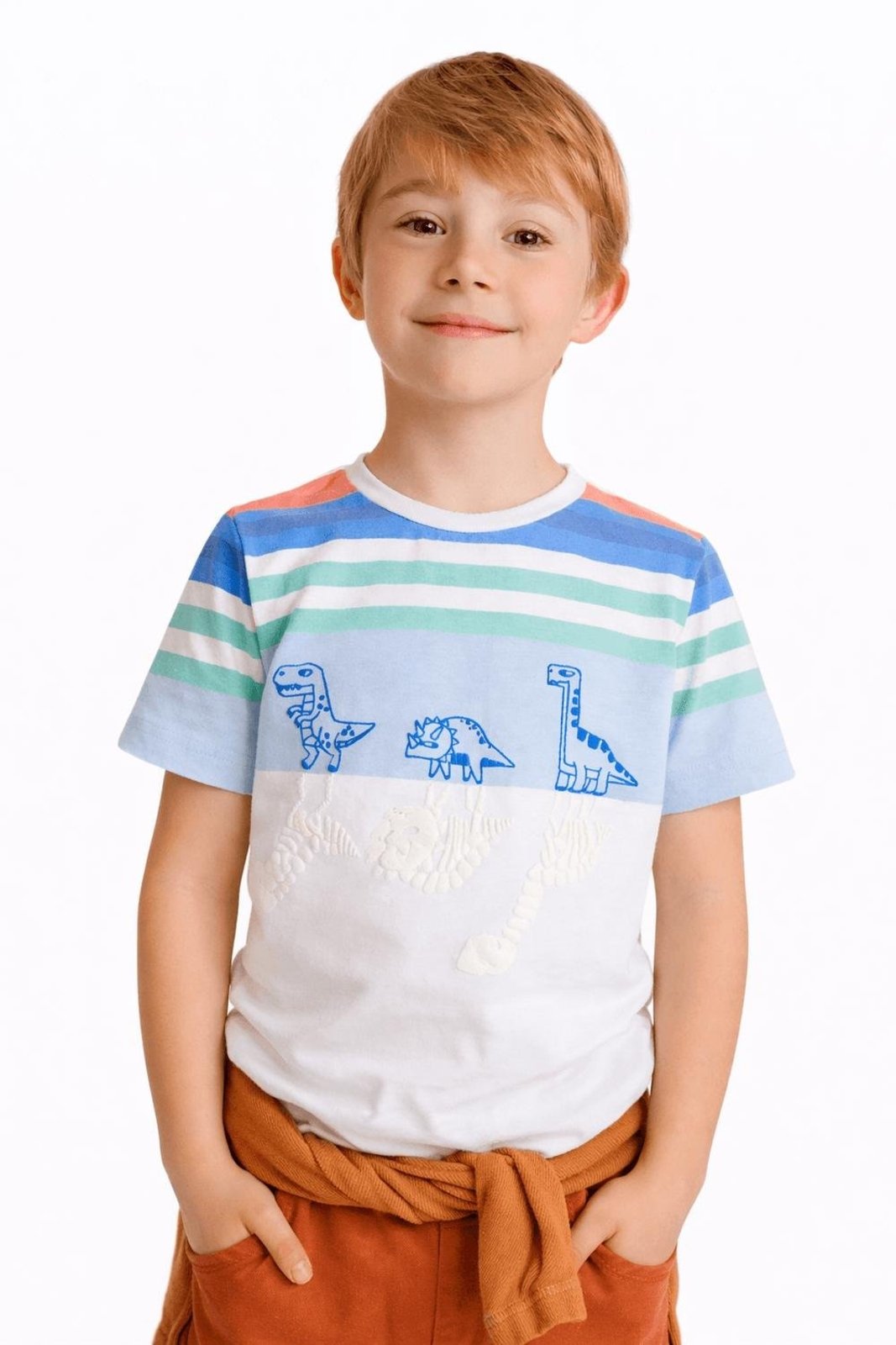 Infantil - Camiseta Menino Diverdinos Alphabeto Branco Branco