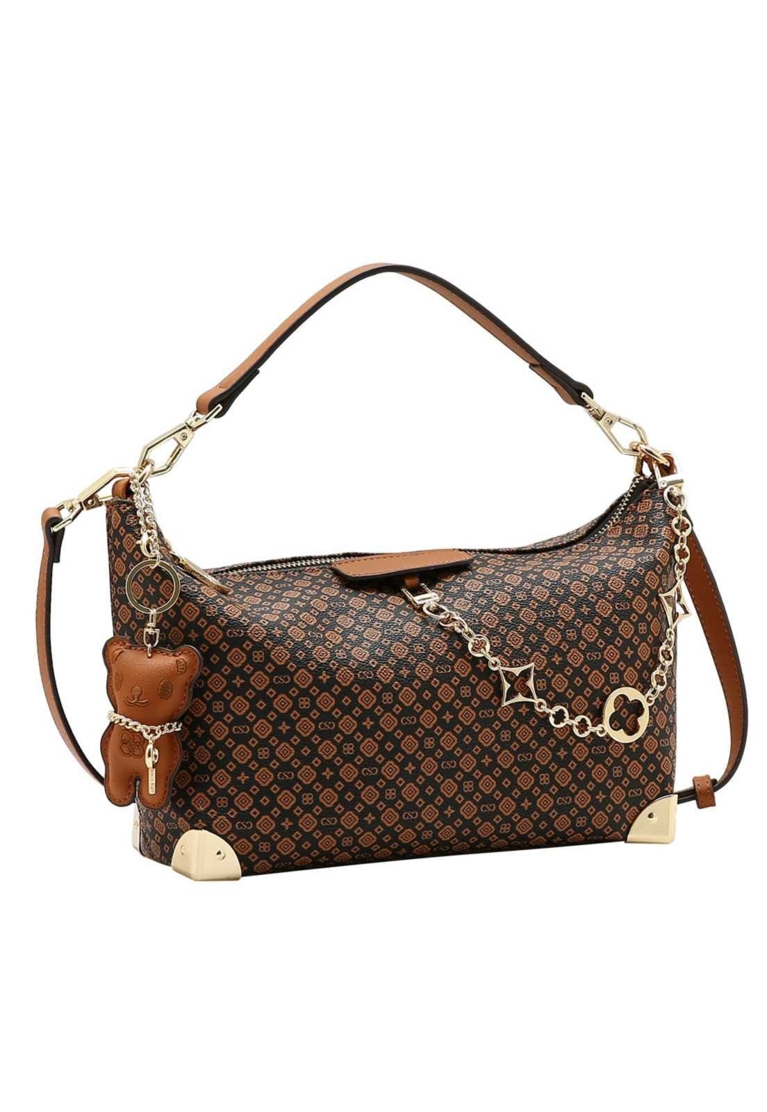 Bolsa Feminina Chenson Versátil Mini Monograma 3485795 Café