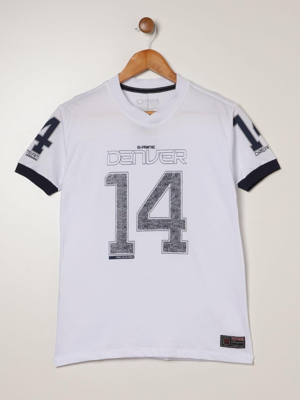 Infantil - Camiseta Oversized Juvenil Para Menino - BRANCO