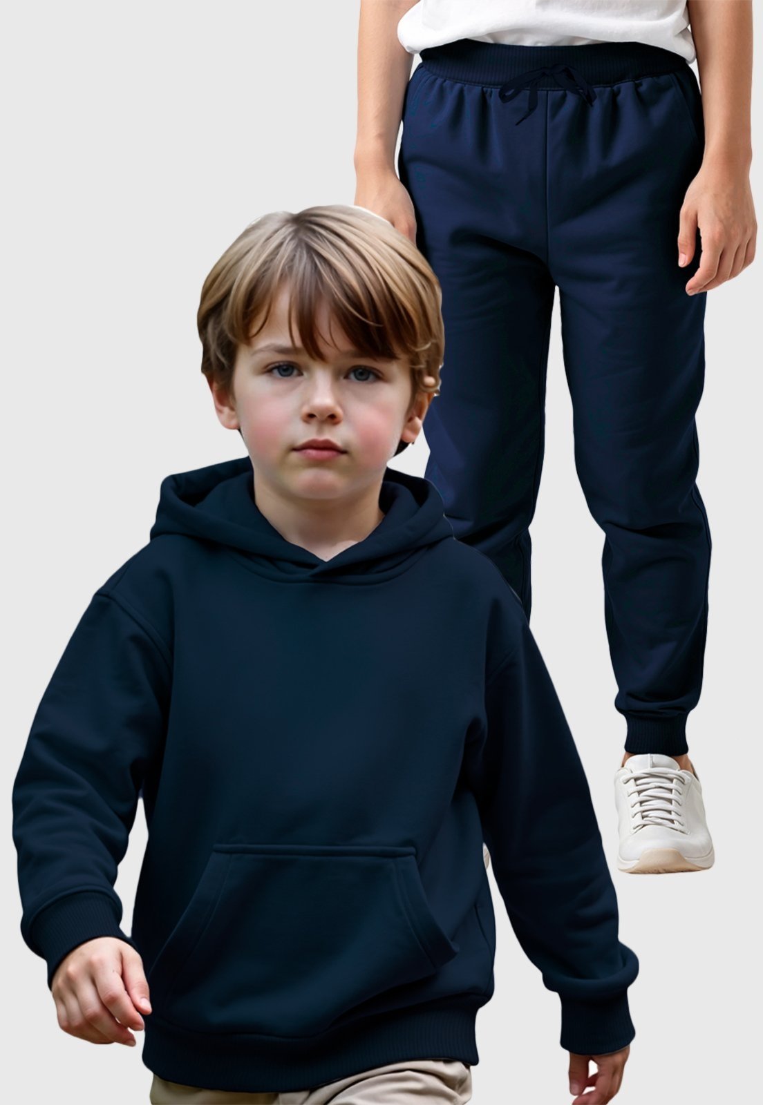 Infantil – Conjunto Moletom Canguru e Calça Menino Benellys Marinho