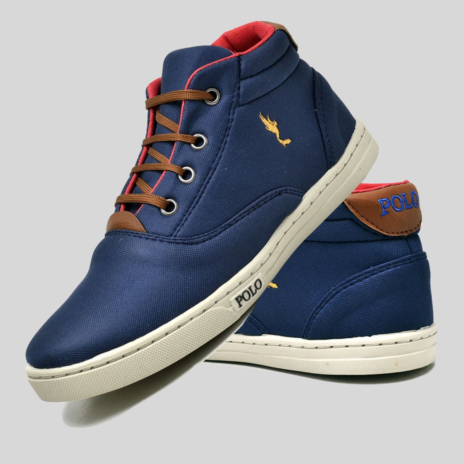 Infantil – Tênis Polo Blu Masculino Casual Cano Alto Botinha Azul