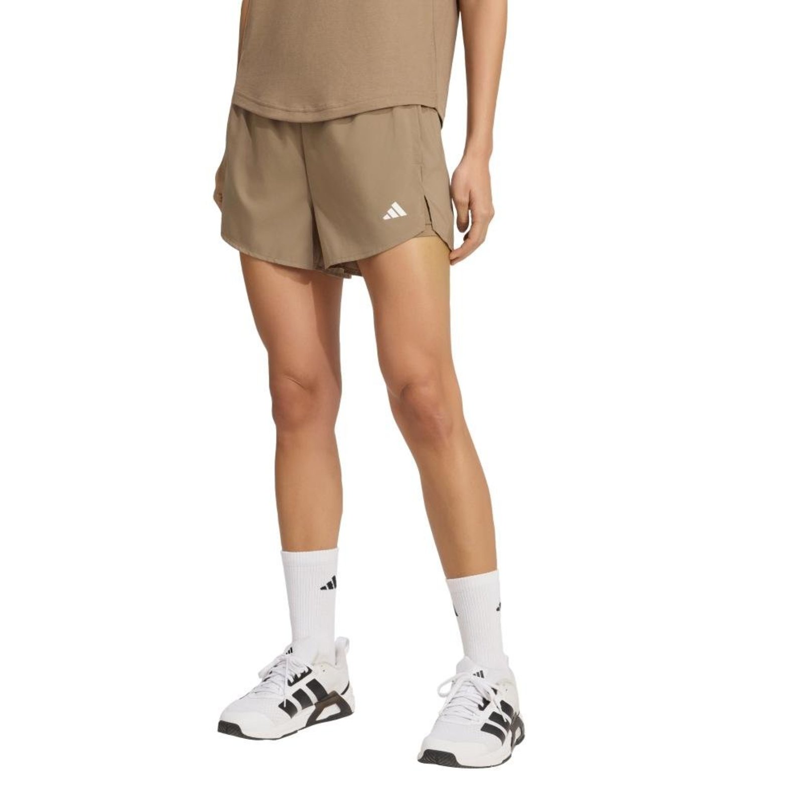 Shorts 2 em 1 Workout Essentials adidas Performance Bege