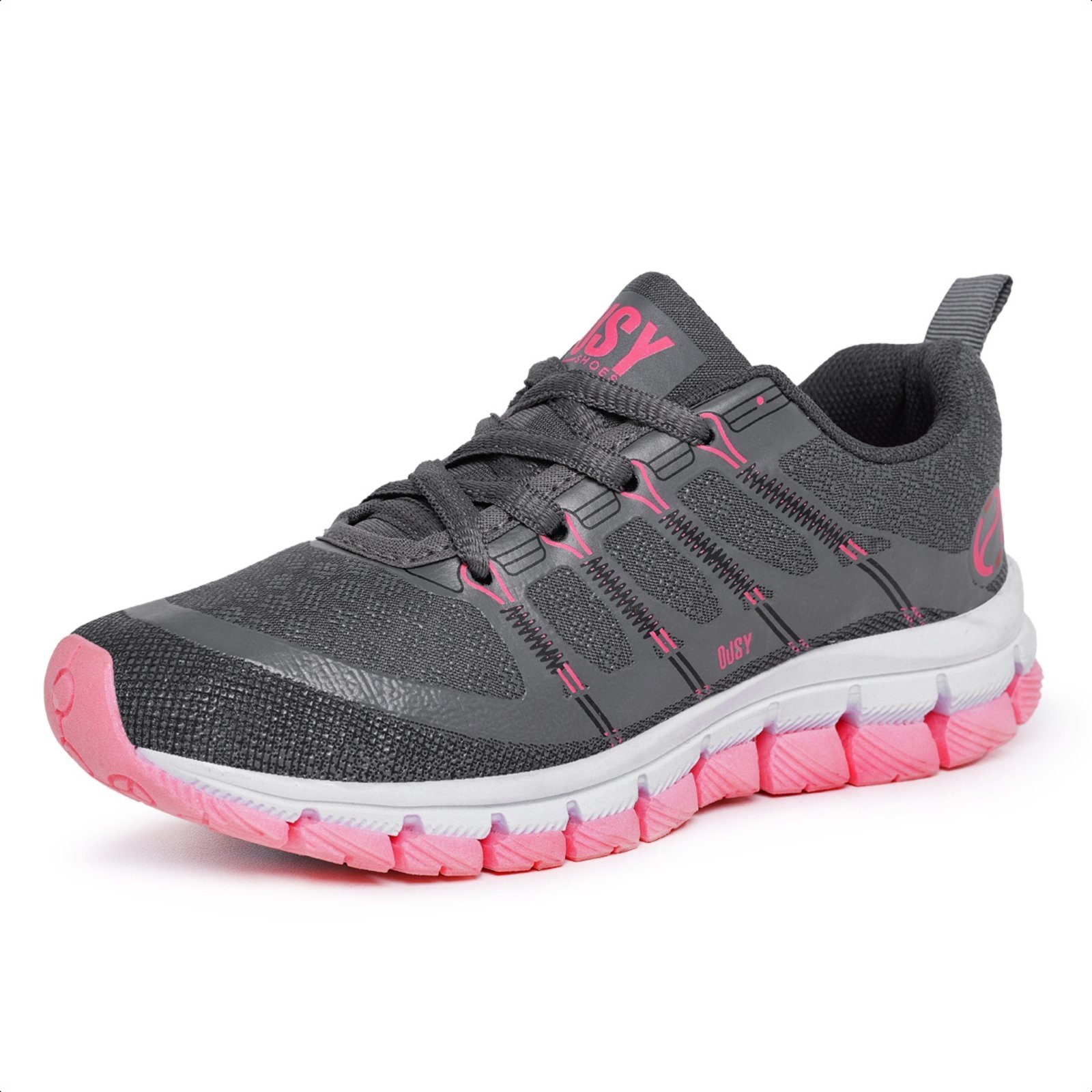 Vista 3 Infantil - Kit 2 Pares Tênis Menina Ousy Shoes Casual Leve Conforto Esportivo Escola Passeio Lançamento Combo Rosa e Rosa branco/grafite/preto/rosa rosa OUSY SHOES branco/grafite/preto/rosa rosa