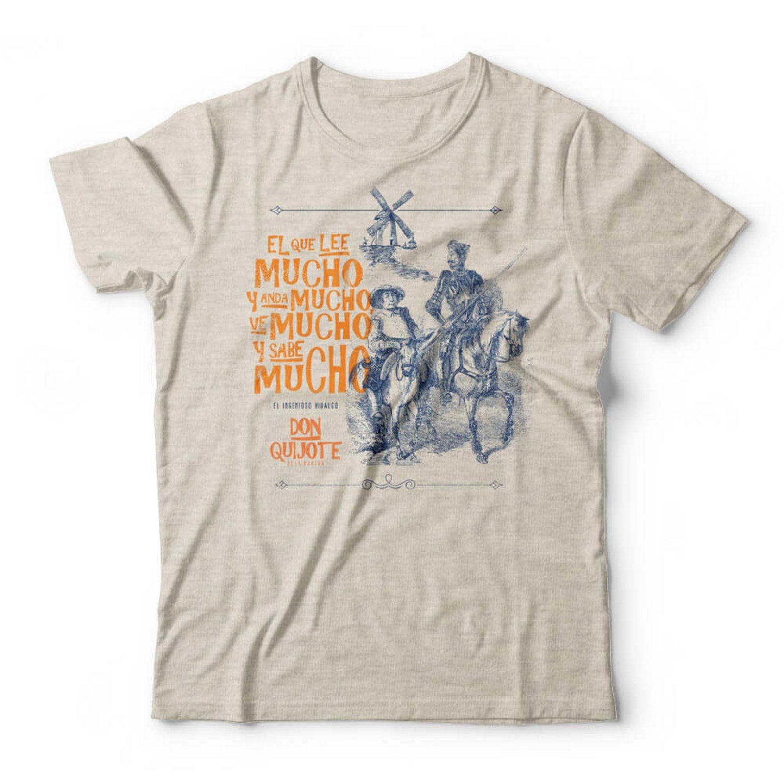 Camiseta Dom Quixote – Mescla Banana – Casual – Studio Geek