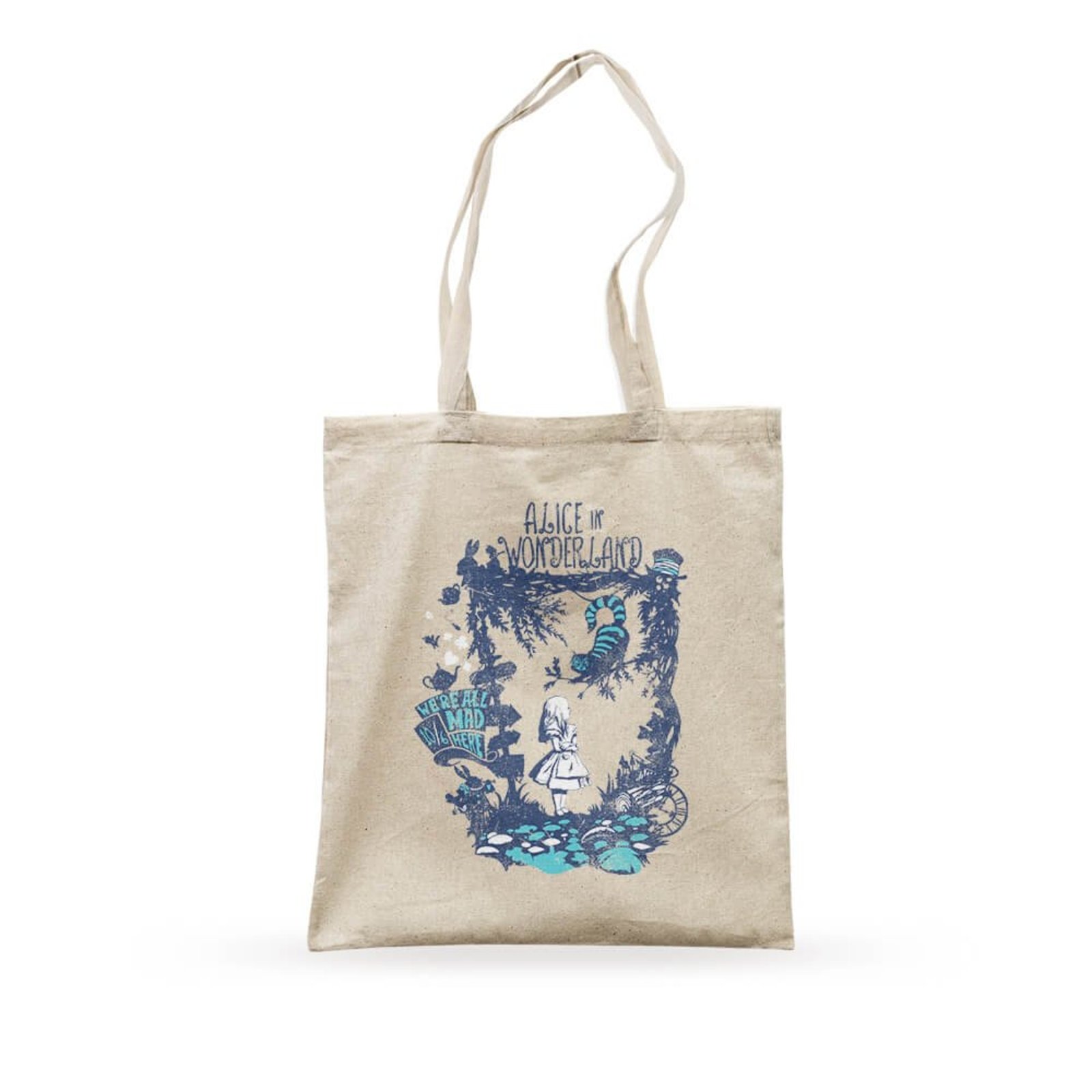 Ecobag Alice No País Das Maravilhas - Bege - Casual - Studio Geek
