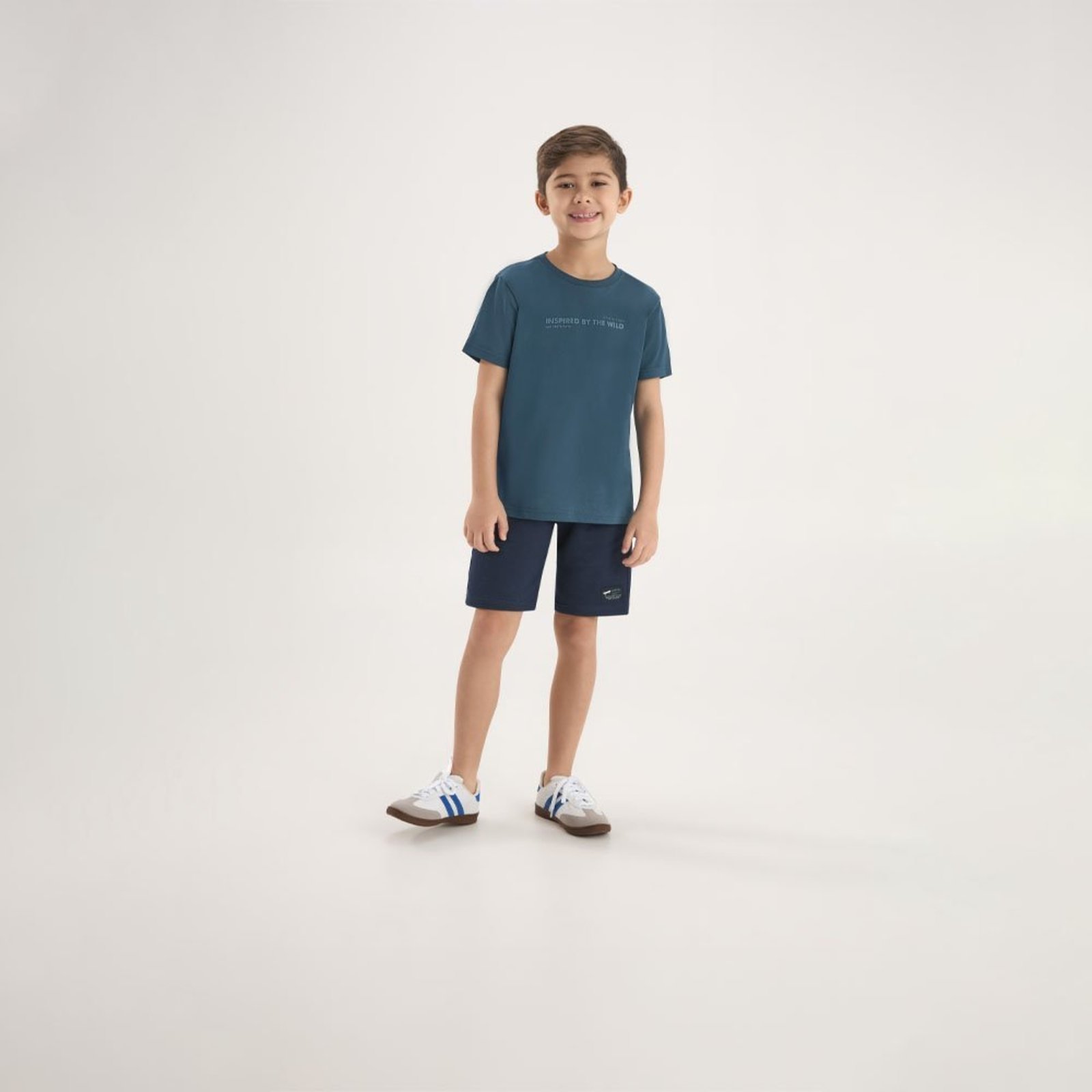 Infantil - Bermuda Marinho Pulla Bulla Menino - 53864-58
