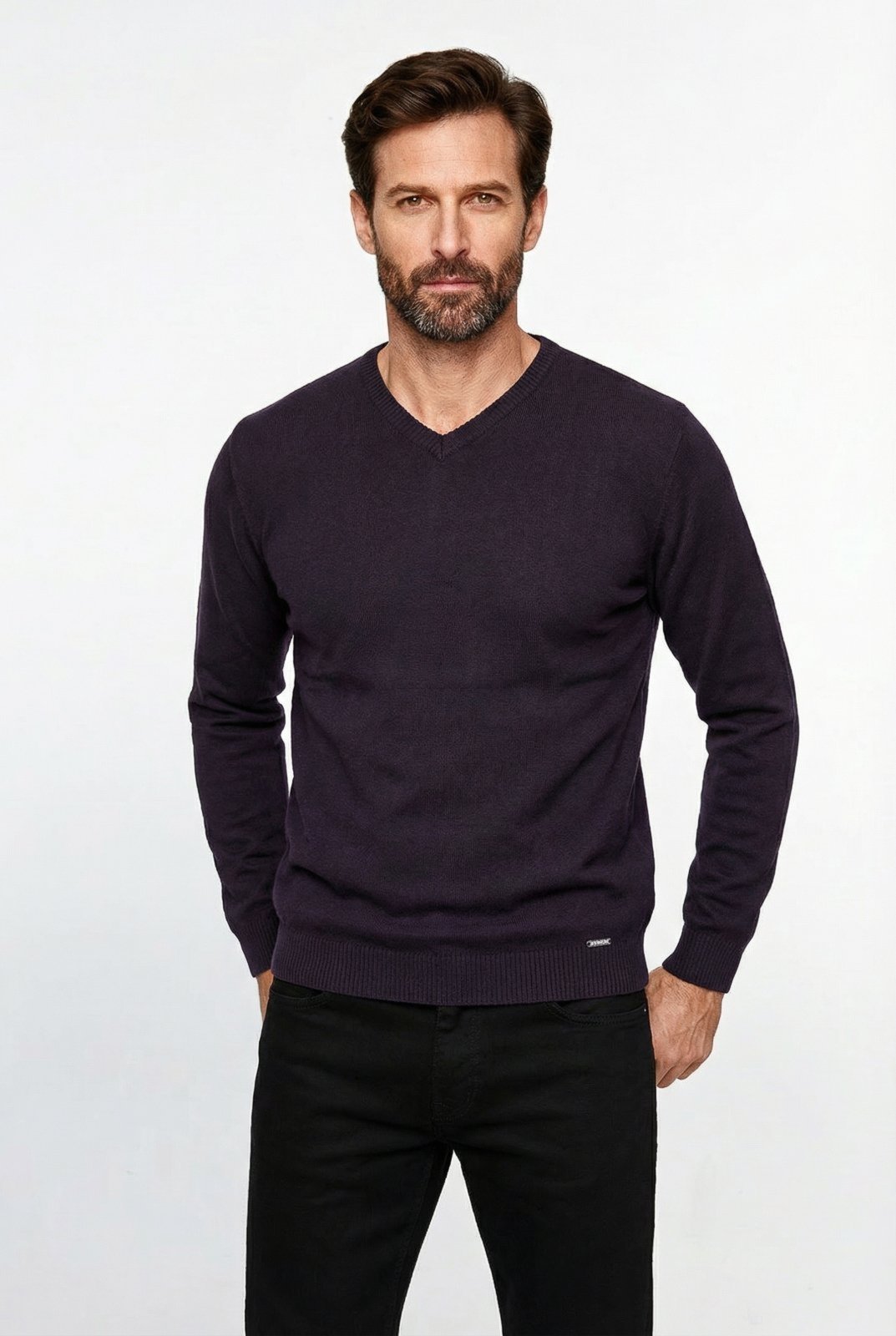 Suéter Enluaze Masculino Gola V De Malha 50001 – Preto
