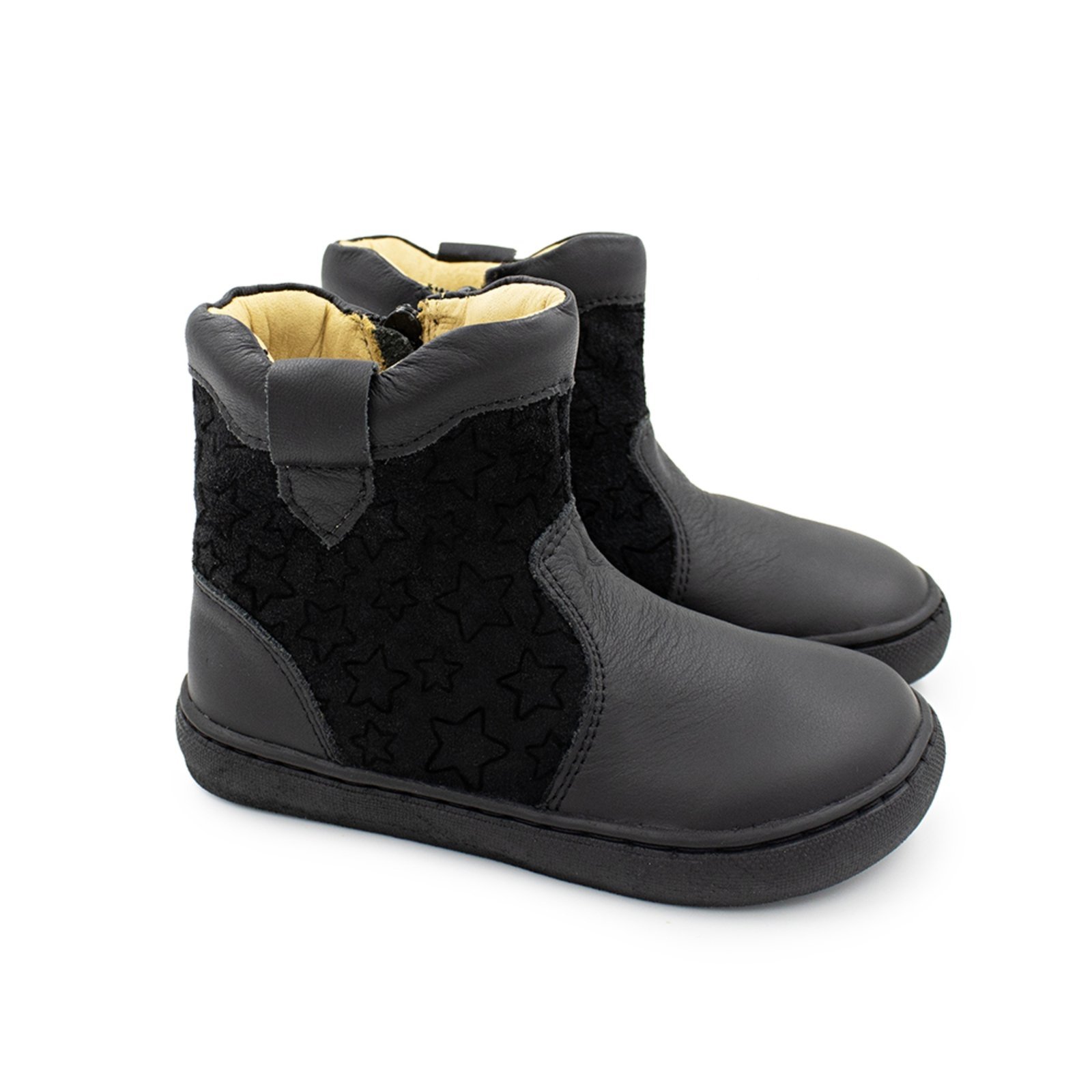 Vista 2 Infantil - Bota Menina Blue Gaia Couro Preto Blue Infantis Blue Infantis preto blue