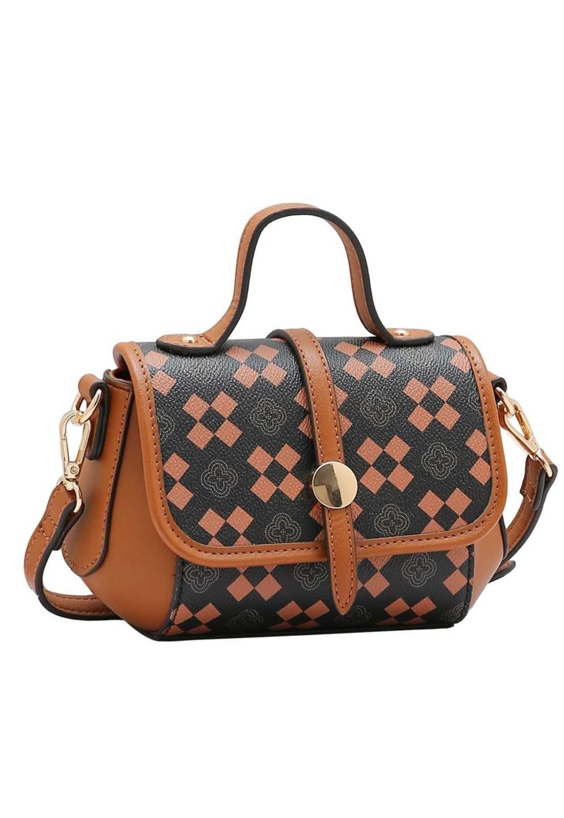 Bolsa Feminina Chenson New Elemento Gráfico 3485300 Café