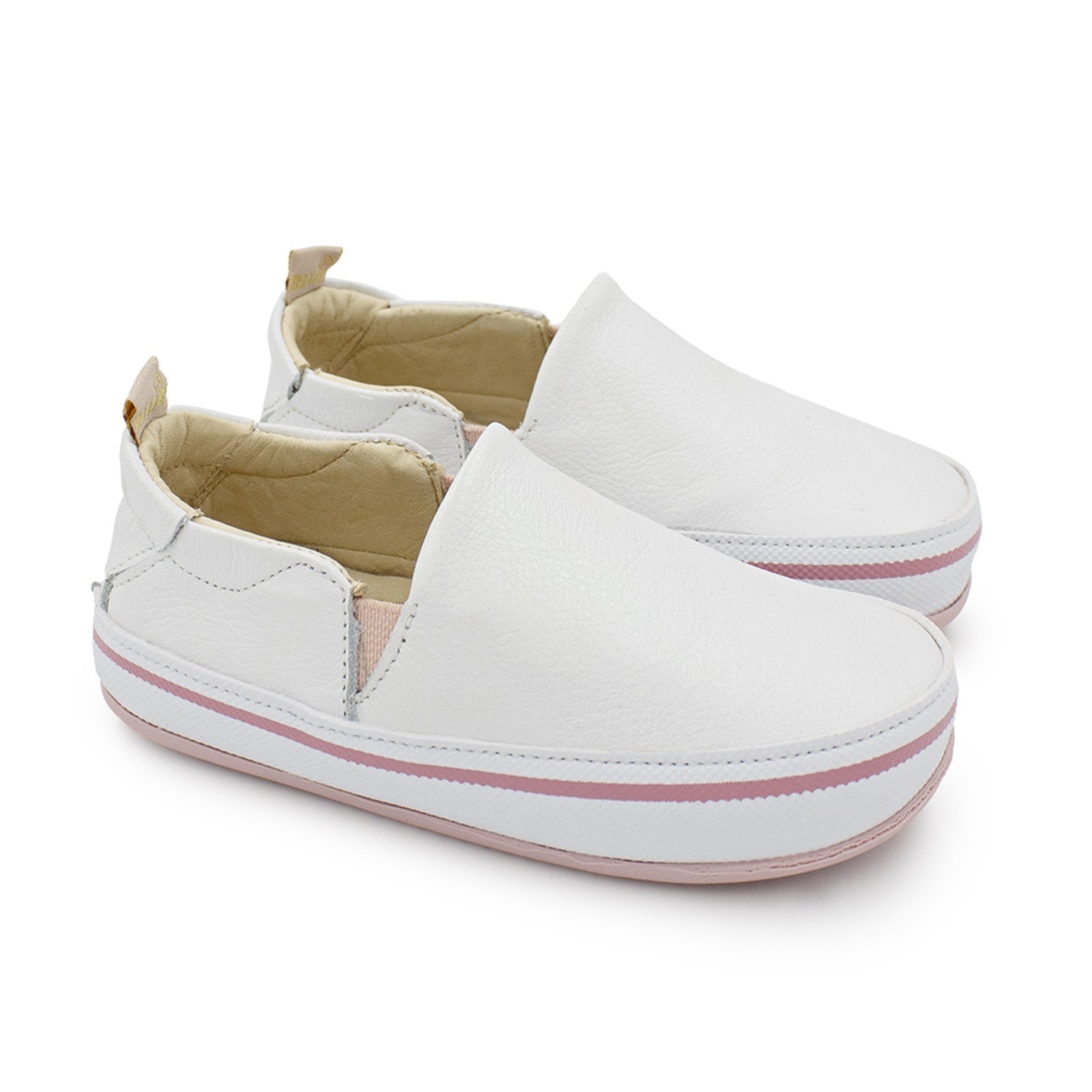 Vista 2 Infantil - Tênis Menina Blue Daniela Couro Perola Blue Infantis off-white blue