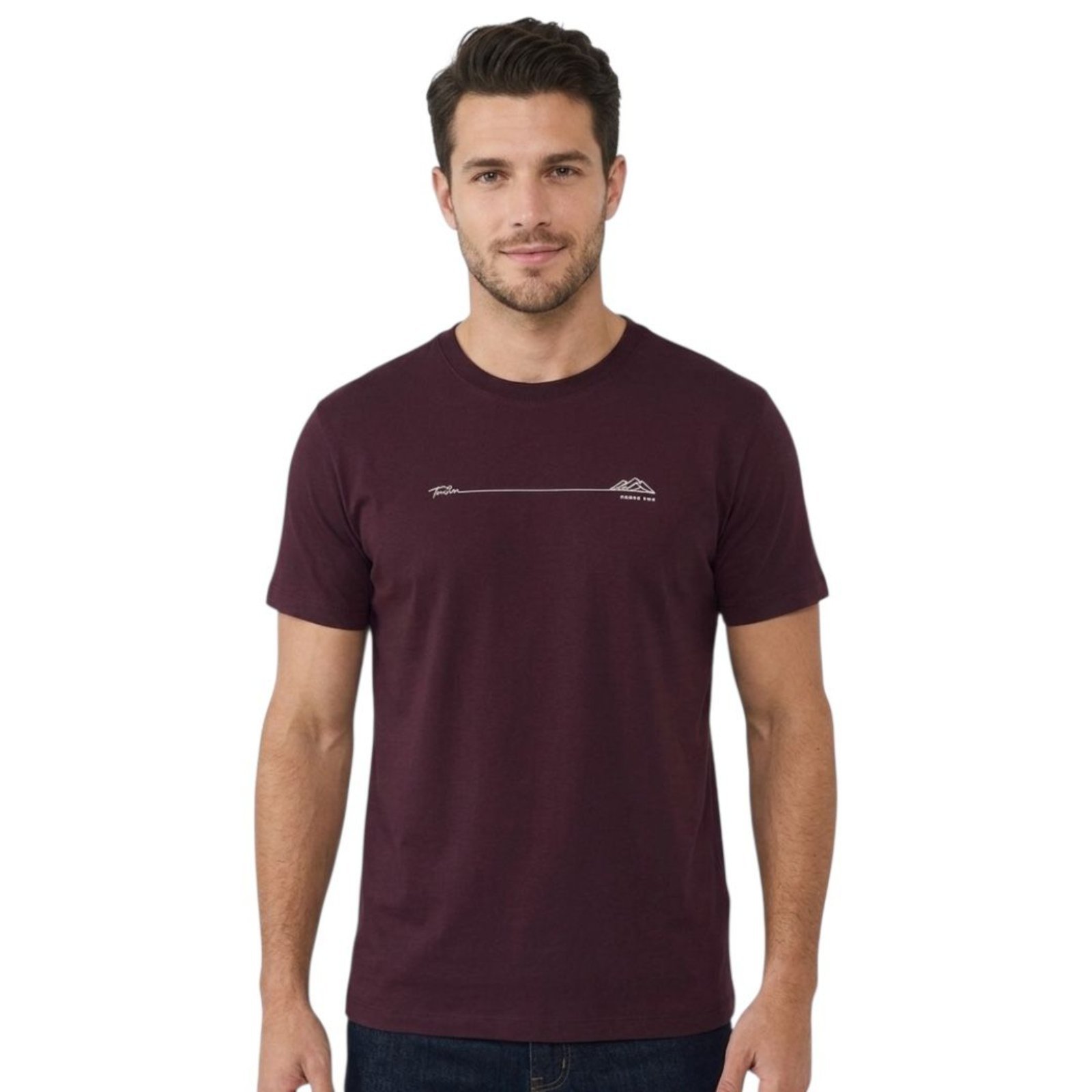 Camiseta Malha 1 Masculino Triton Bordo Forte